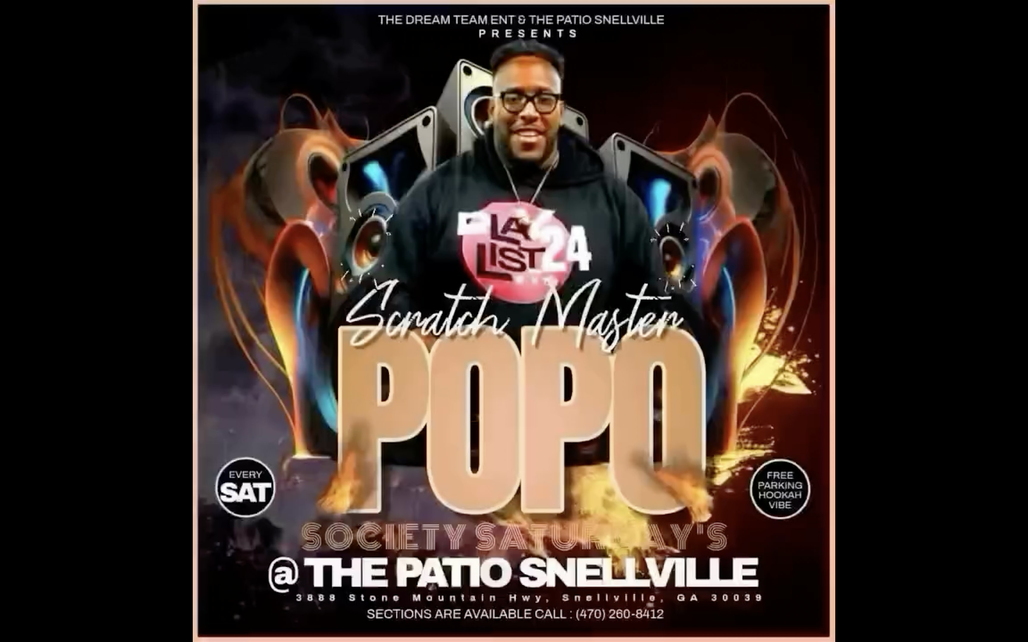Society Saturdays With Scratch Master DJ POPO at The Patio Social Club – Snellville, GA