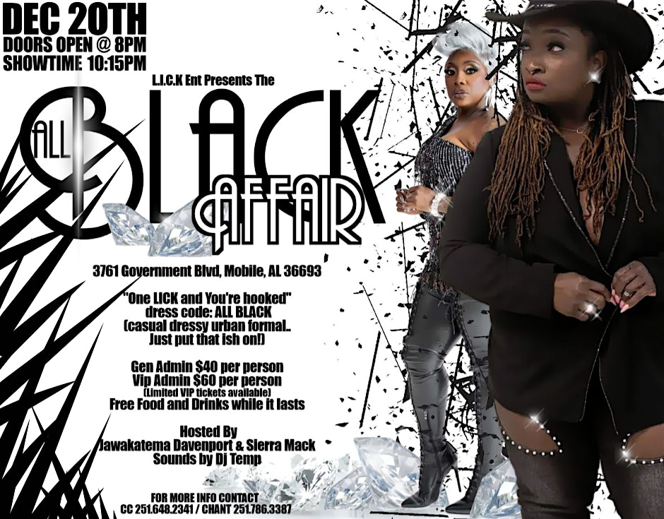 ALL BLACK AFFAIR at 3671 Government Blvd – Mobile, AL