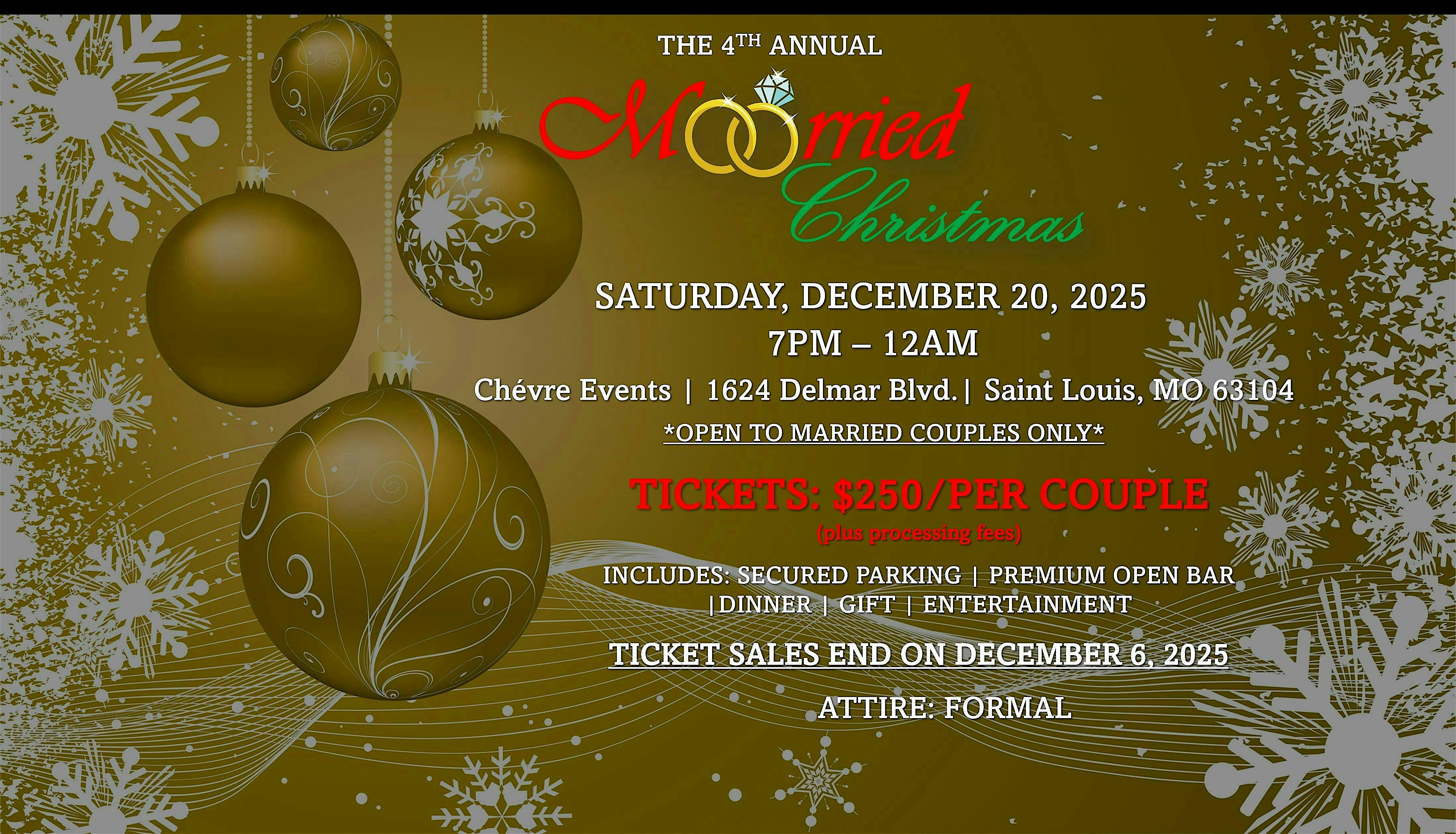 Married Christmas at Chevre Events – St. Louis, MO