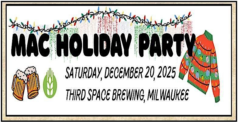 MAC Holiday Party 2025 at Third Space Brewing – Milwaukee, WI