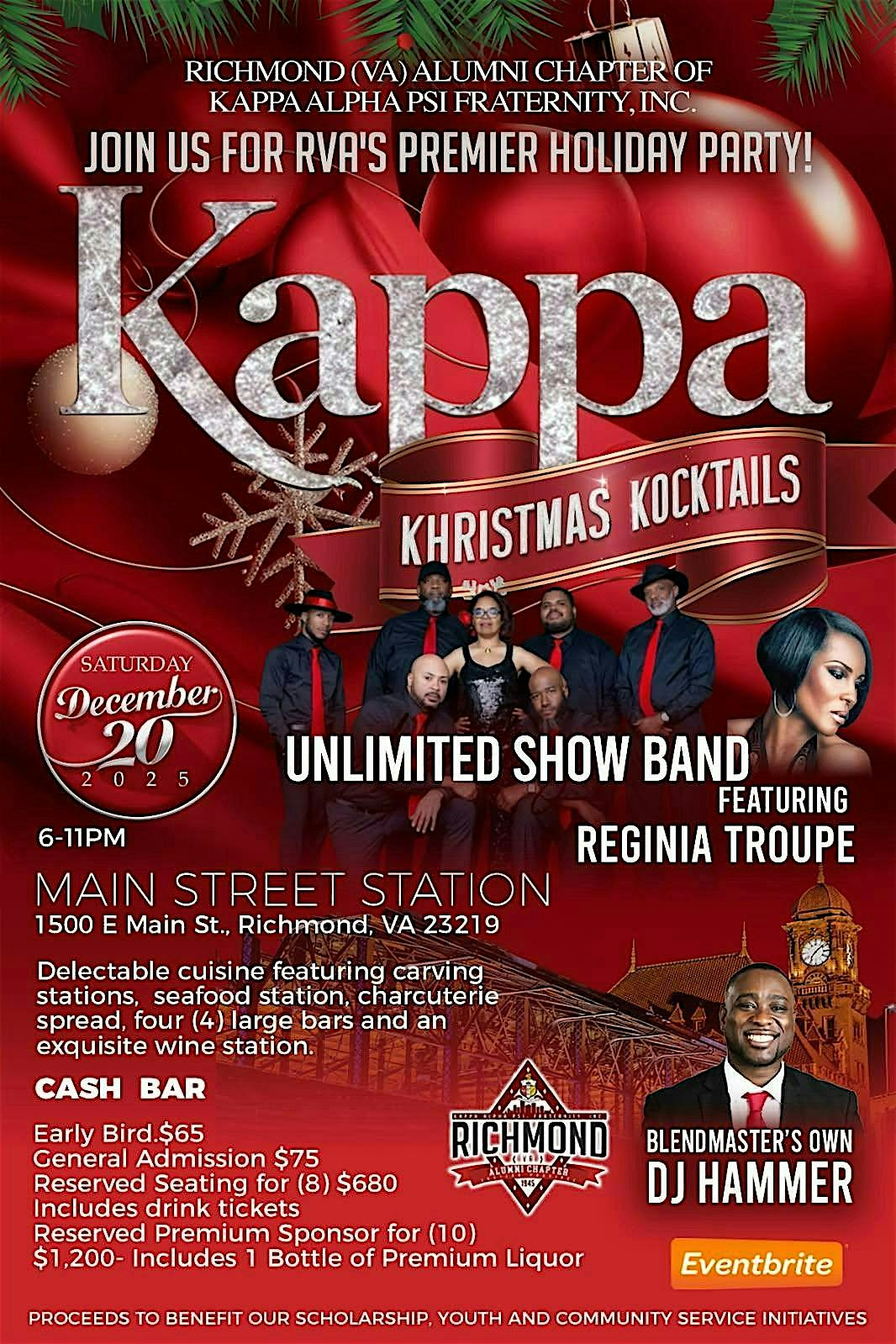 Kappa Khristsmas Kocktails ’25 at Main Street Station – Richmond, VA