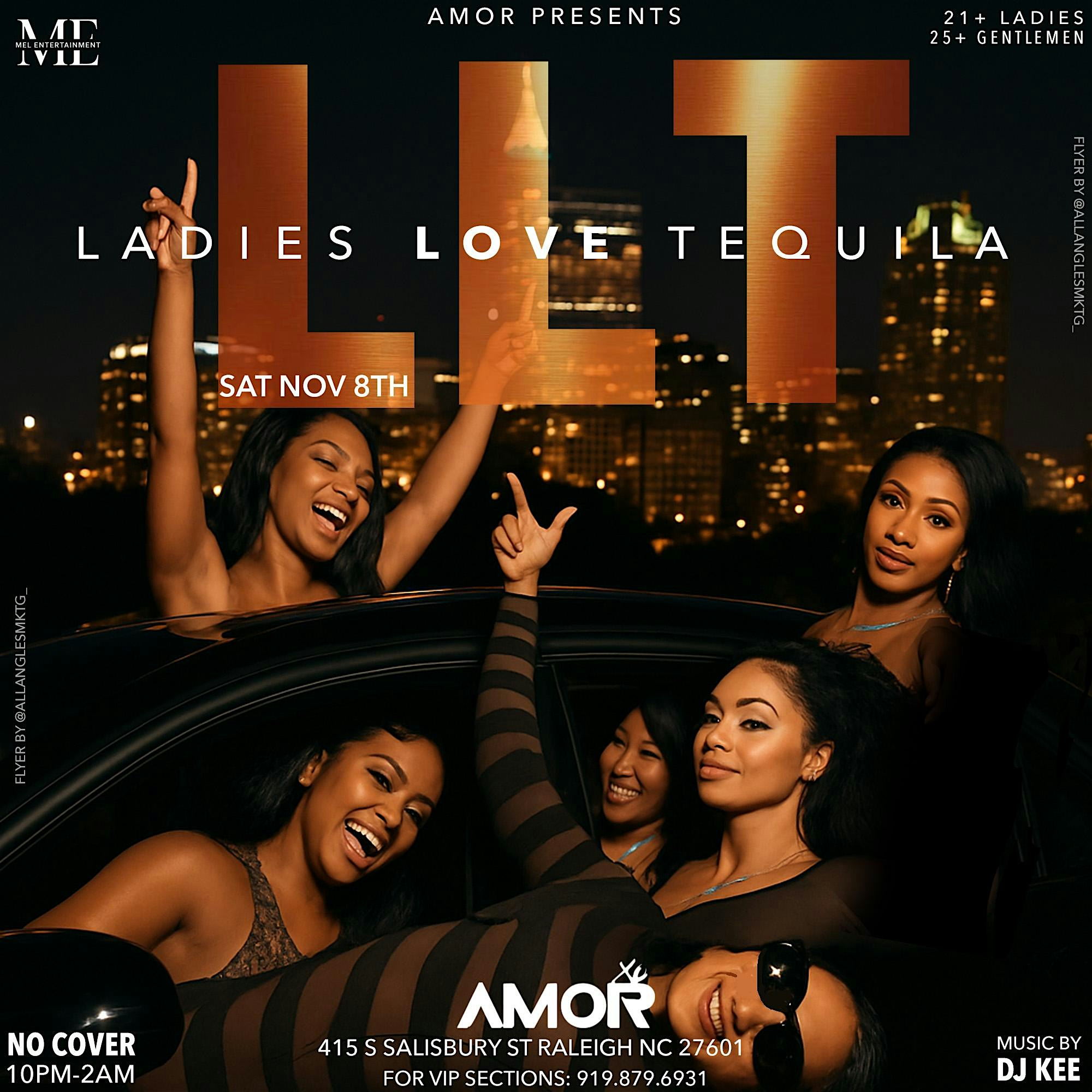 Ladies Love Tequila at Amor – Raleigh, NC