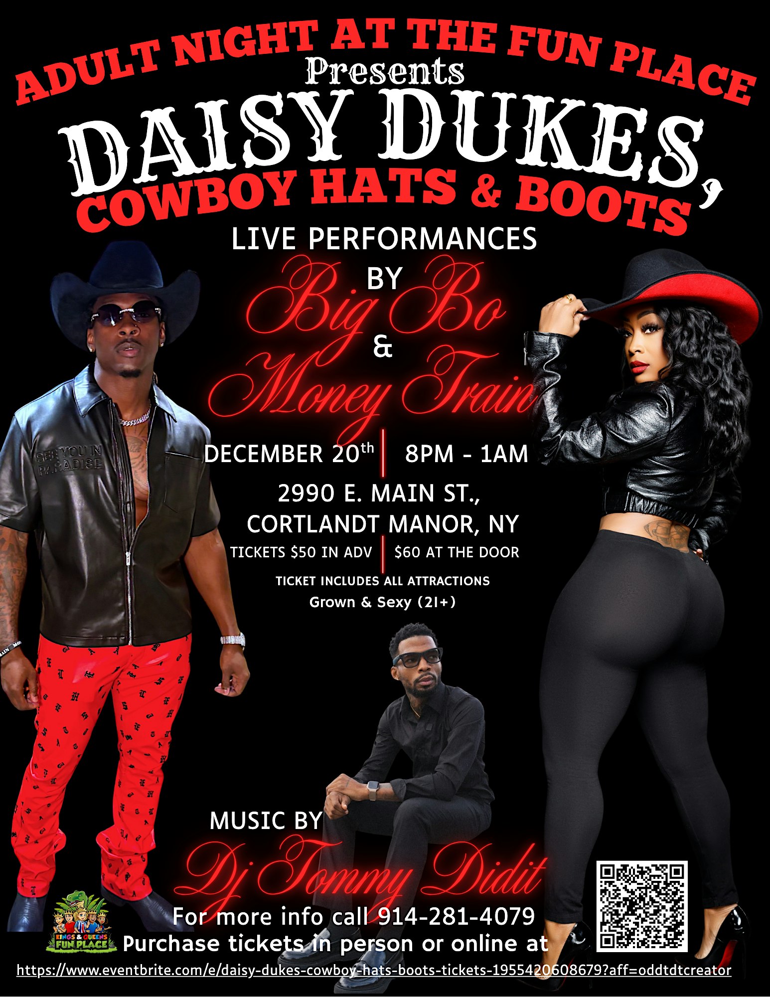 Daisy Dukes , Cowboy Hats & Boots at Kings & Queens Fun Place – Cortlandt Manor, NY