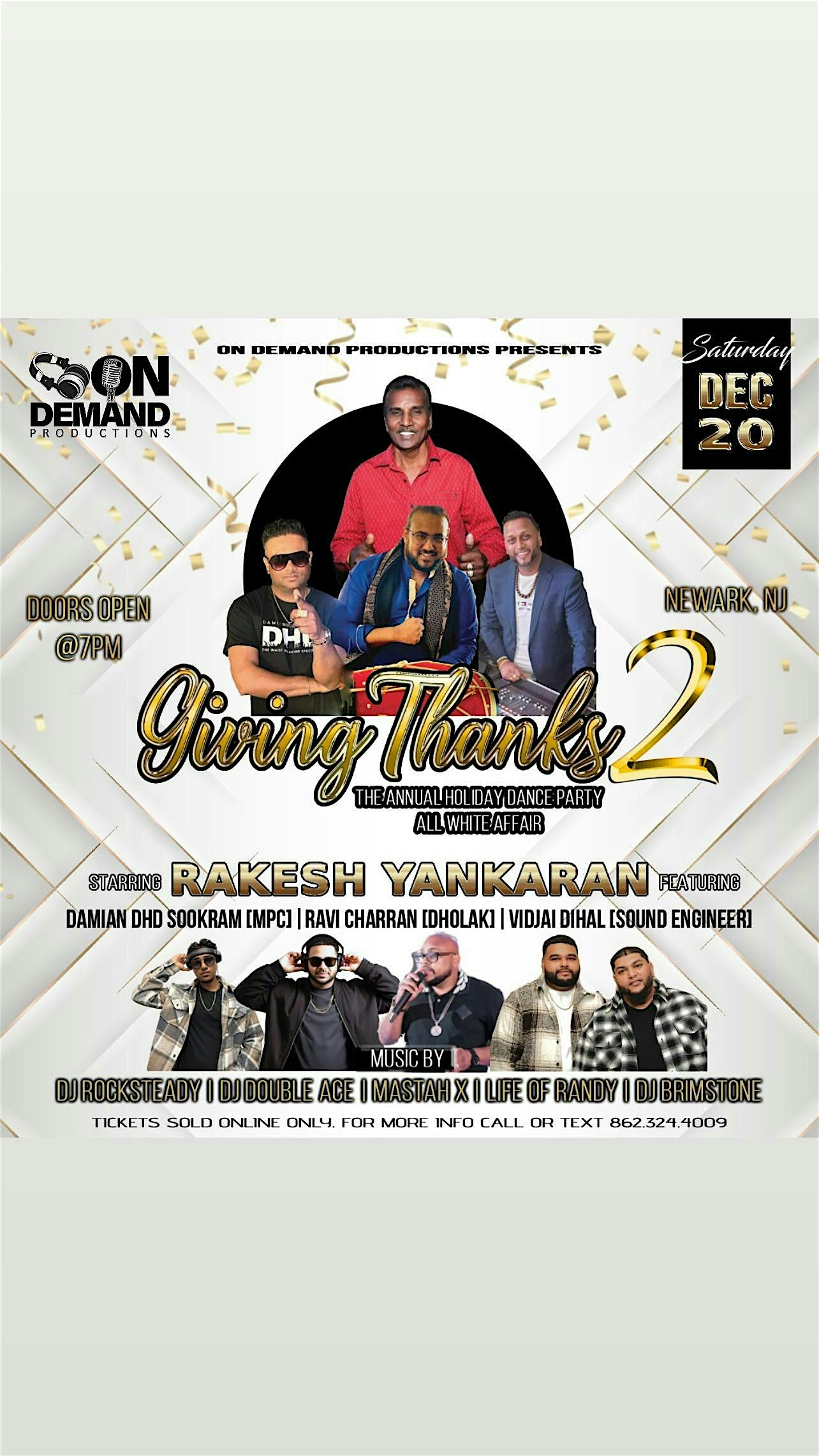 “Giving Thanks PT.2” The Annual Holiday Fundraiser Dance Party at Newark Waterfront Center – Newark, NJ