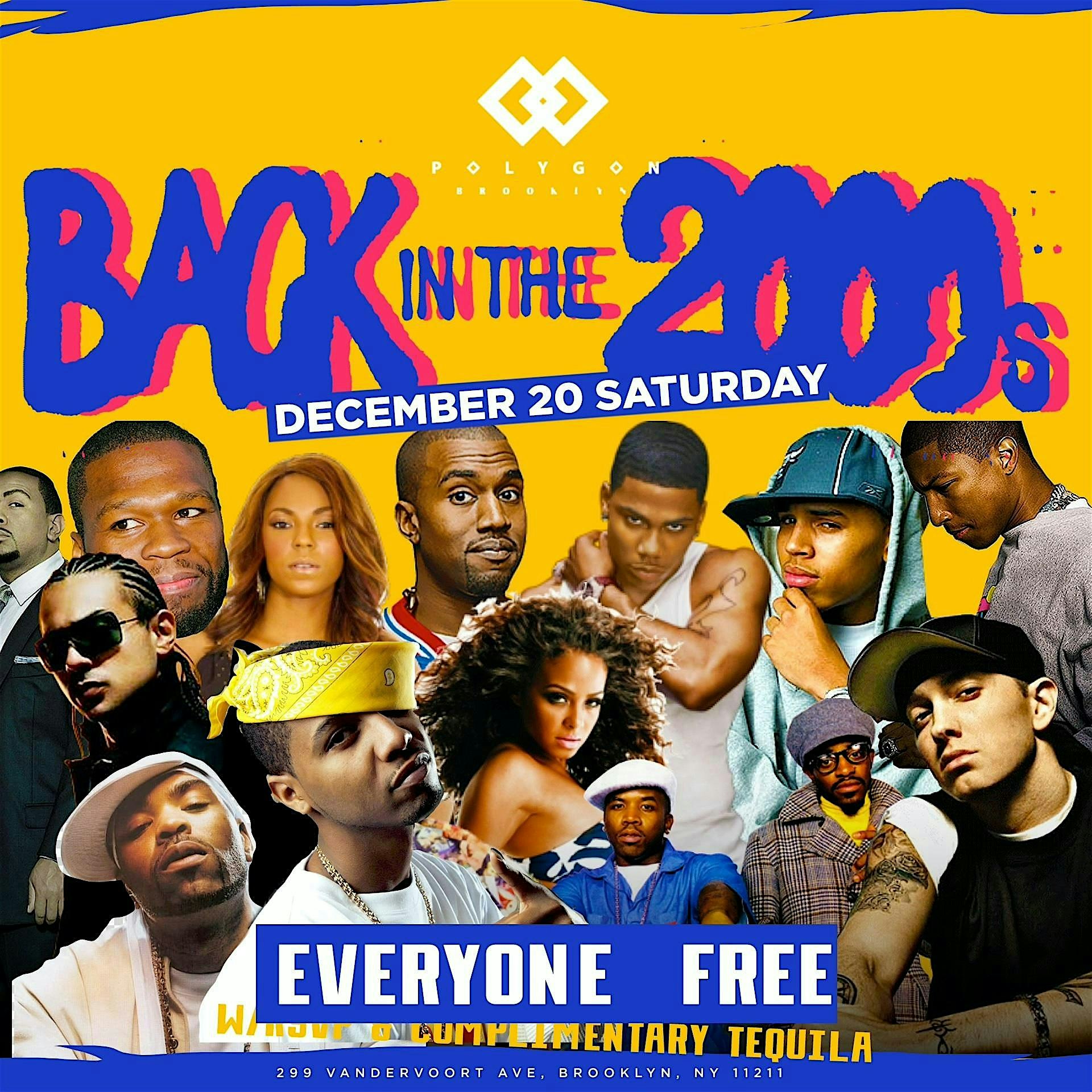 Back In The 2000s at Polygon: Free entry with RSVP at Polygon Brooklyn – Brooklyn, NY