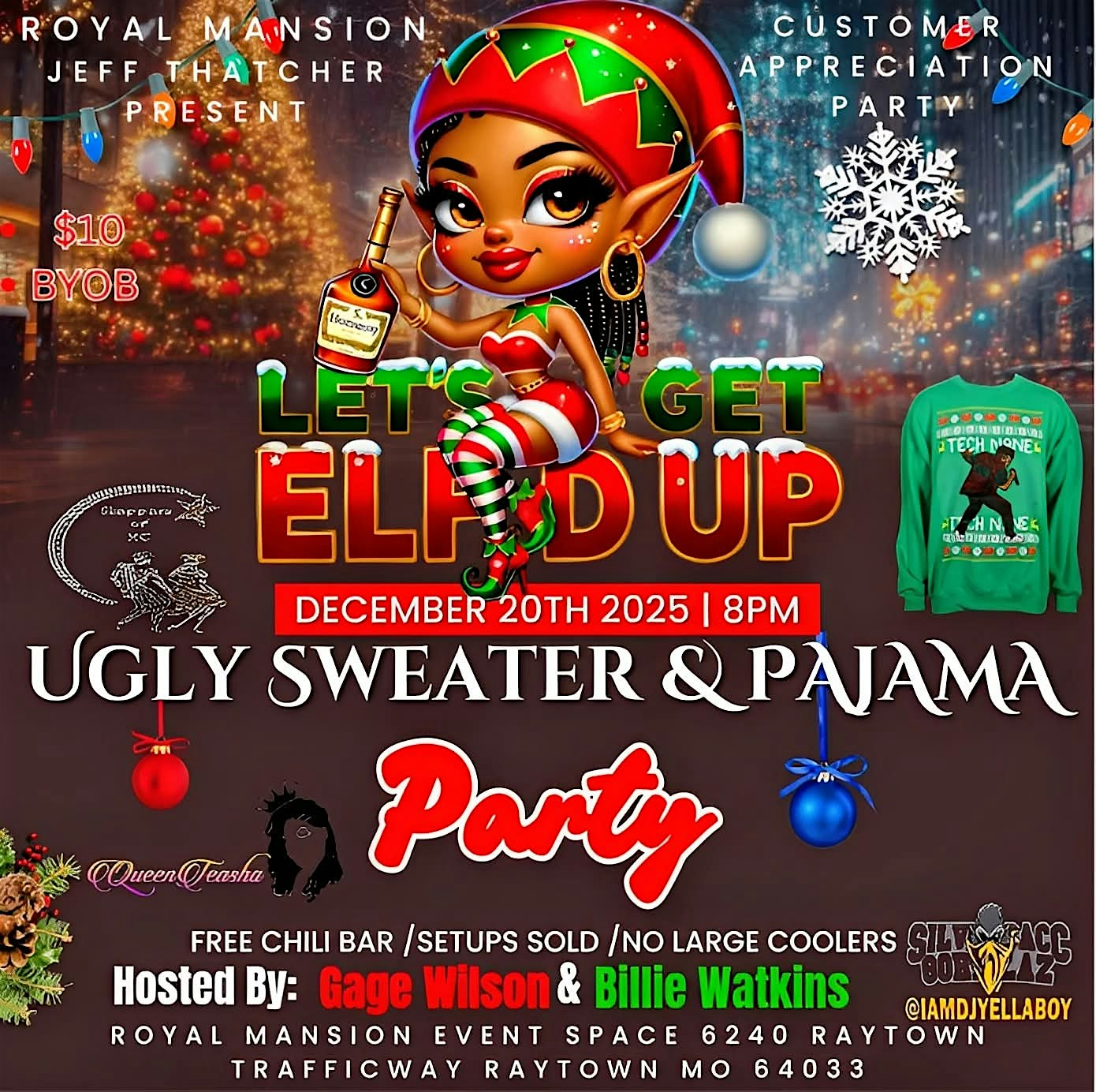 Let’s get Elfed up! at The Royal Mansion Event Space – Raytown, MO