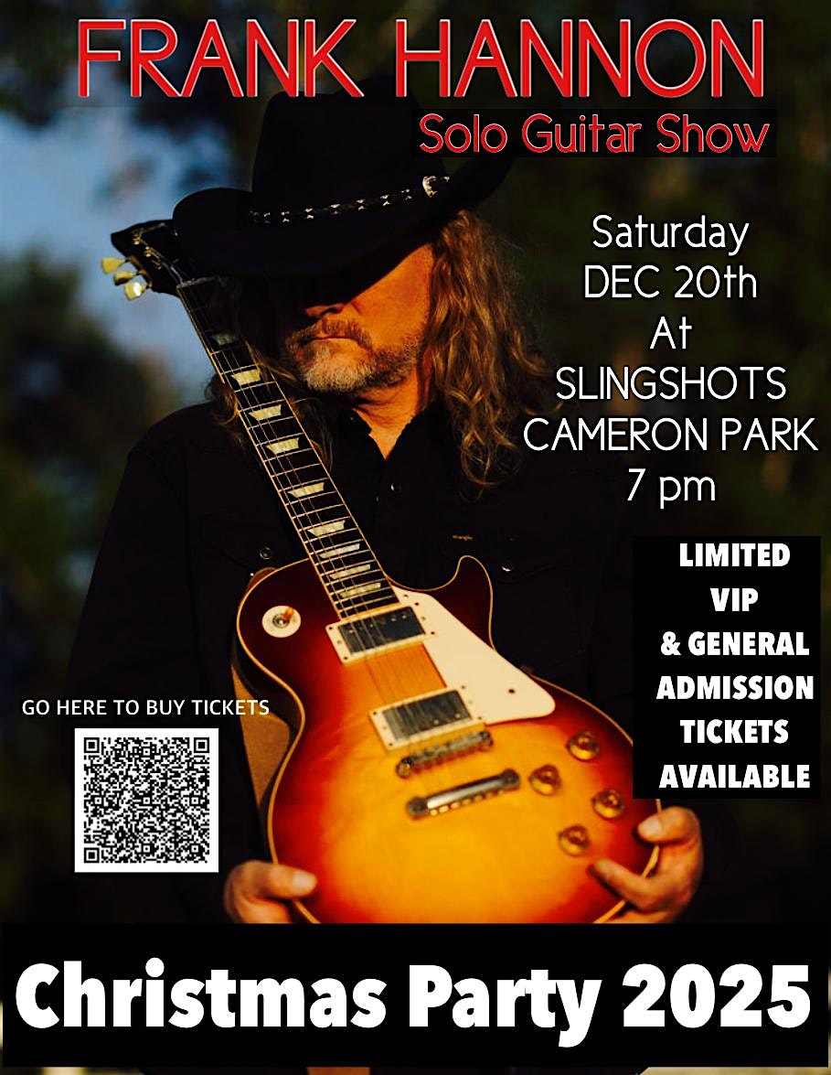 Frank Hannon Solo Guitar Show at Slingshots – Cameron Park, CA