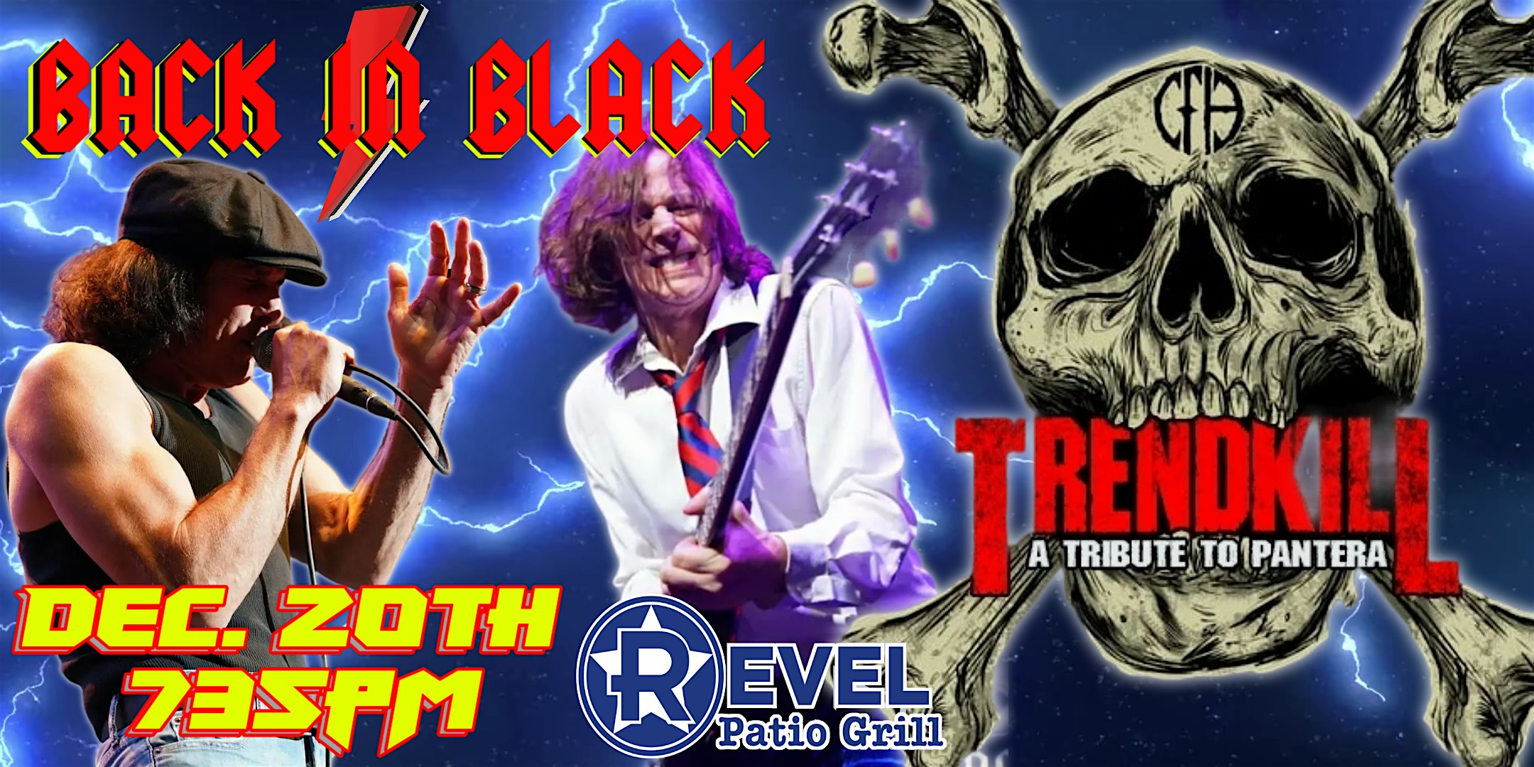 ACDC Tribute – Back In Black & Pantera Tribute – Trendkill at The Revel – Frisco, TX