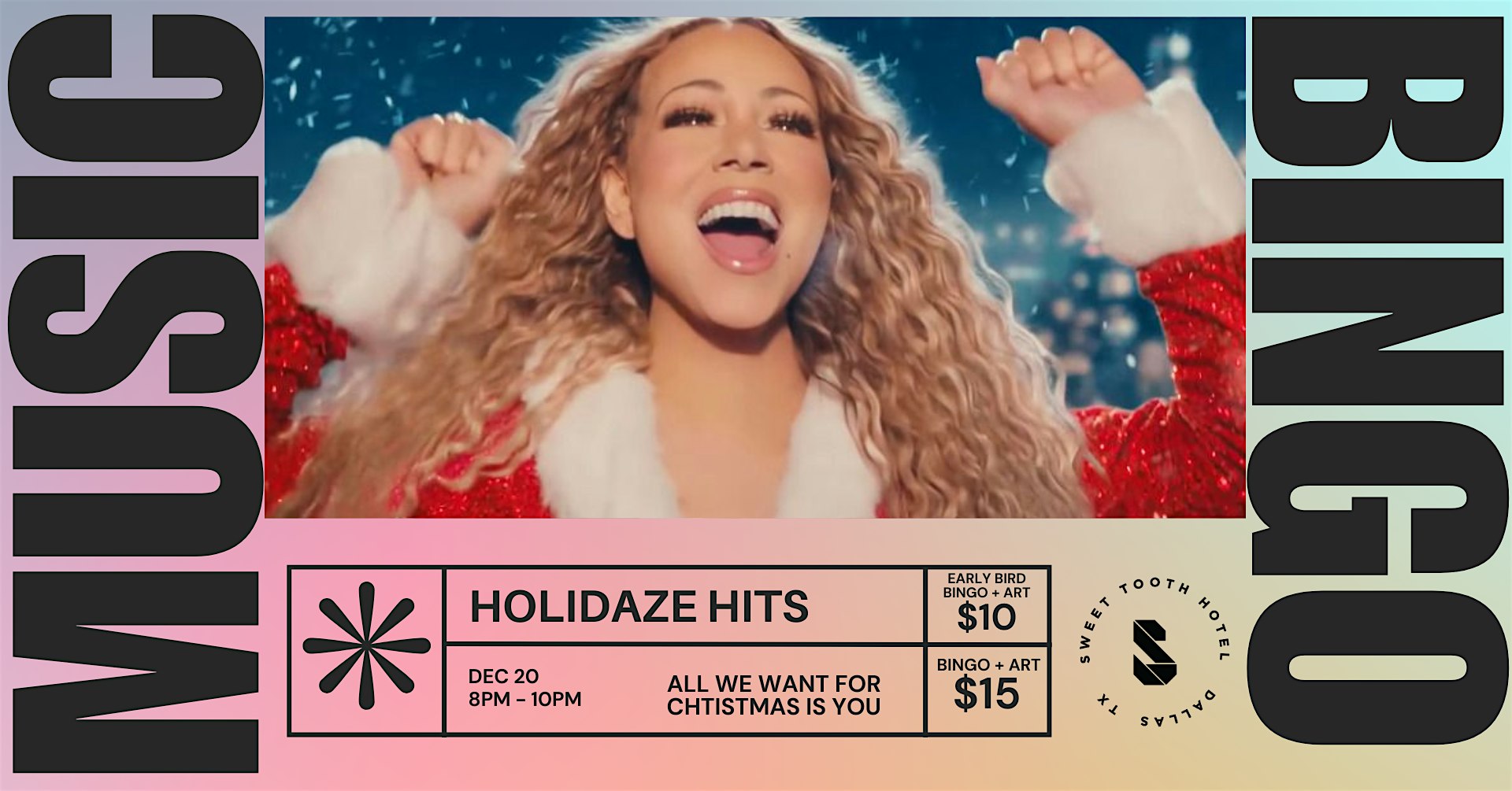 Music Bingo: Holidaze Hits at Sweet Tooth Hotel at Sweet Tooth Hotel Flagship – Downtown Dallas – Dallas, TX
