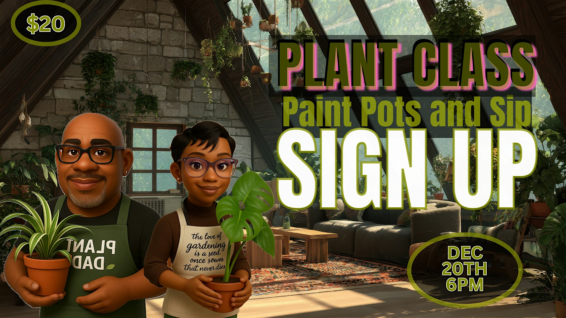 Green Thumb, Paint Plant & Sip at Smash-On Party Center – Youngstown, OH