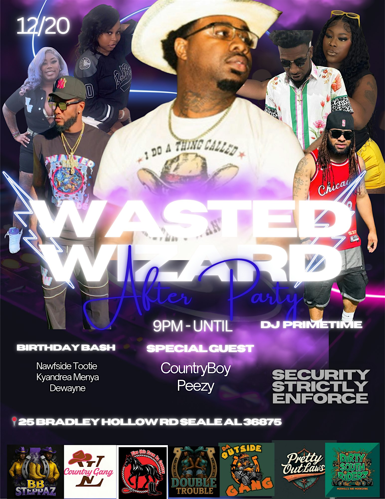 Wasted Wizard After Party at 25 Bradley Hollow Rd – Seale, AL
