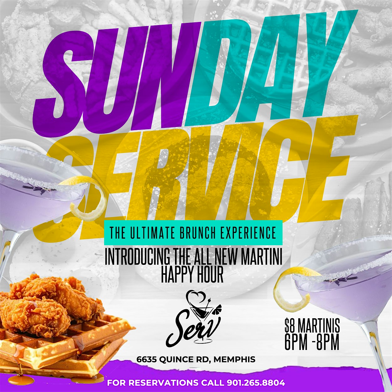 SUNDAY SERVICE BRUNCH at SERV Restaurant – Memphis, TN