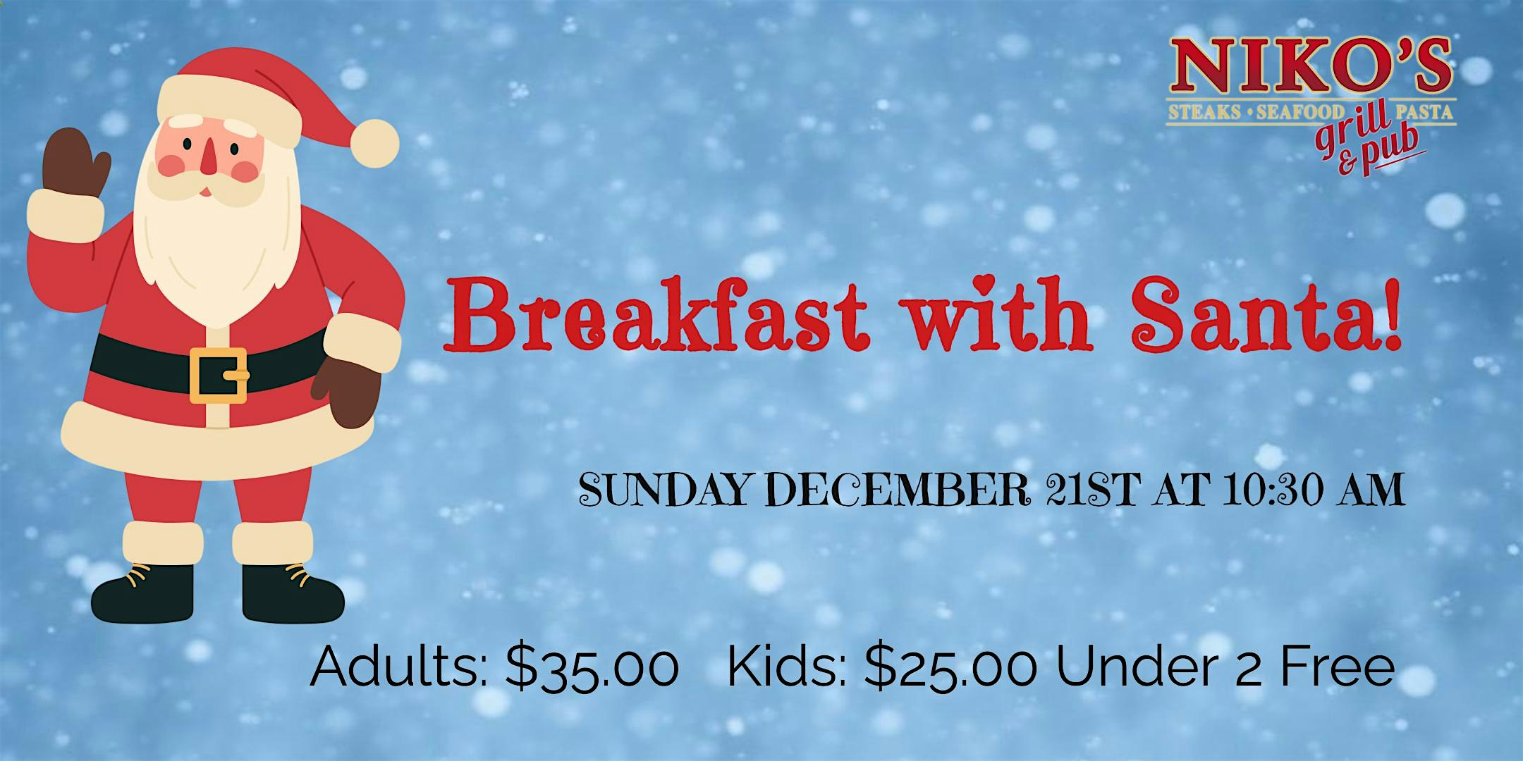 Santa Breakfast at Niko’s Grill & Pub – Marengo, IL