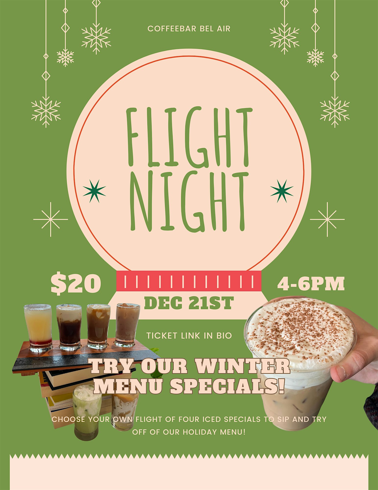 Holiday Menu Flight Night at 5 N Main St – Bel Air, MD