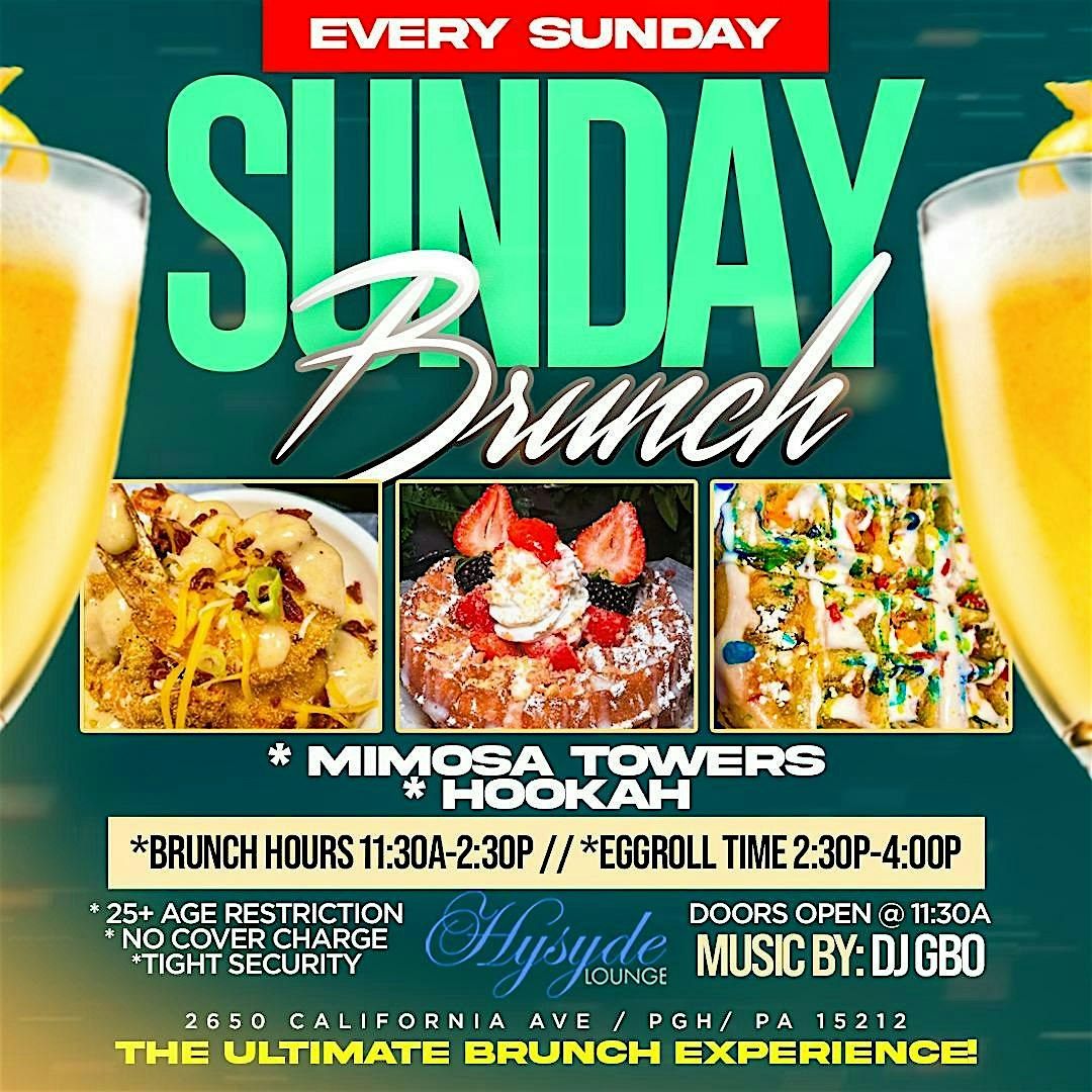 Sunday Brunch at Hysyde Lounge – Pittsburgh, PA
