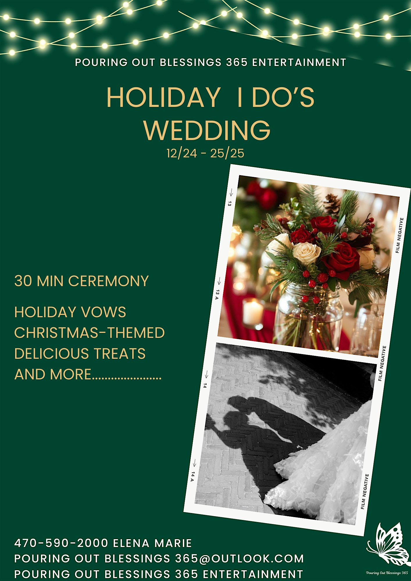 Group Christmas Eve Wedding Ceremony at Fowler Field Park – Douglasville, GA