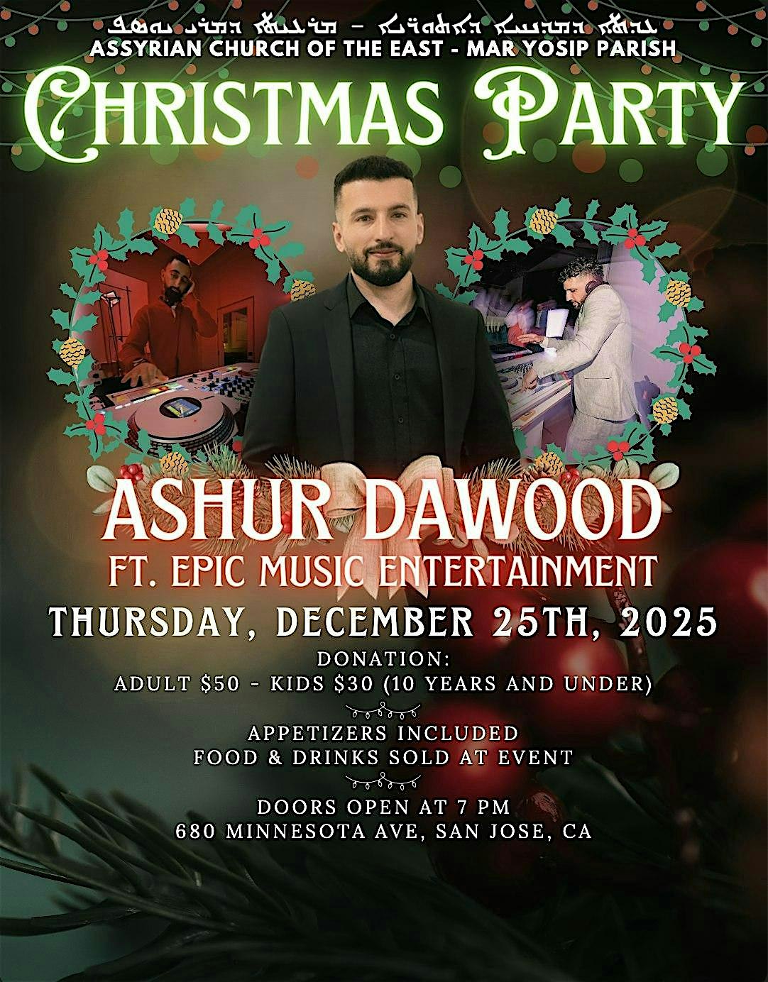 2025 Mar Yosip Parish Christmas Party at 680 Minnesota Ave – San Jose, CA