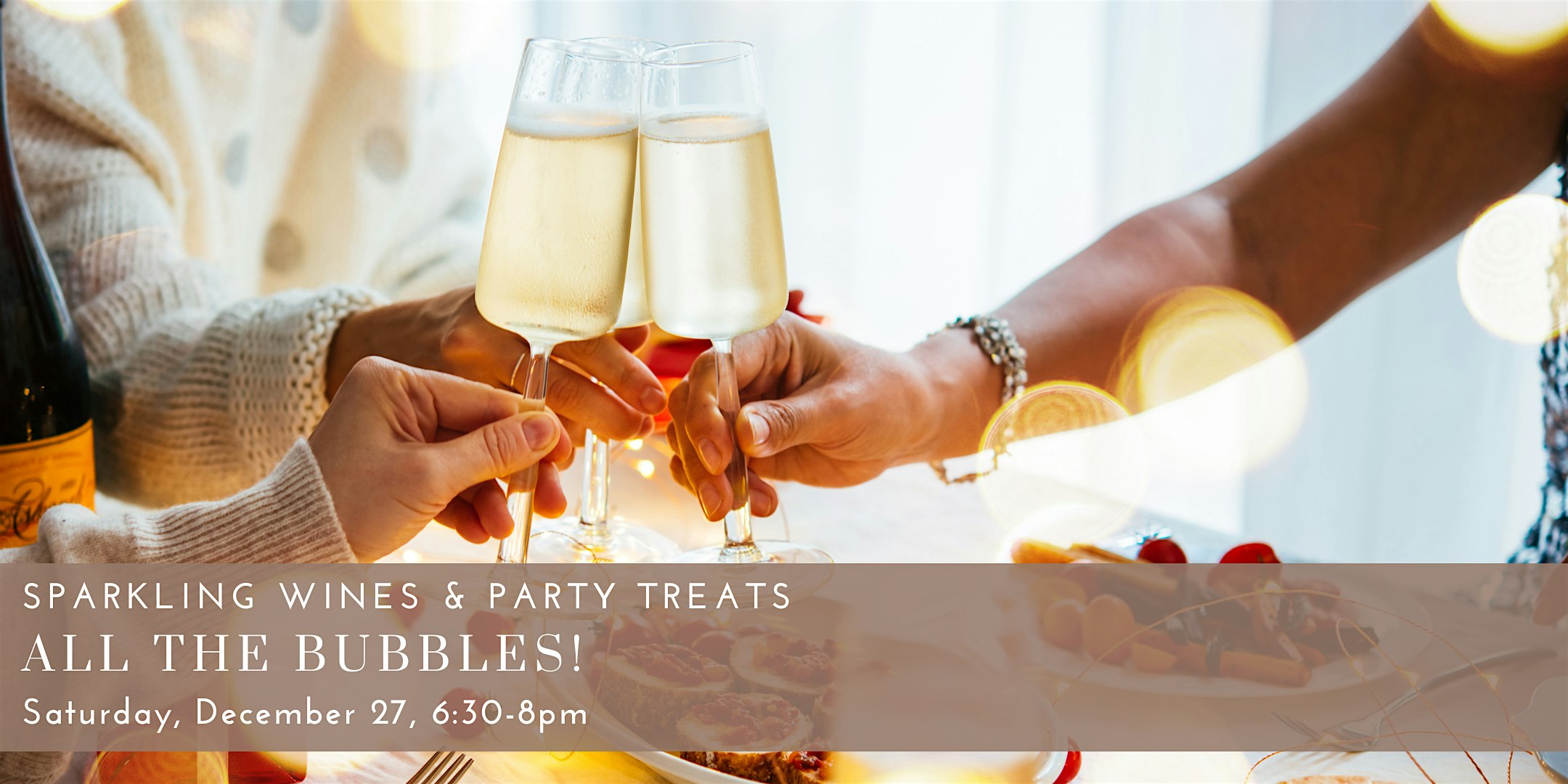 All the Bubbles! Sparkling Wines and the Party Treats that Love Them at Commonwealth Wine School – Cambridge, MA