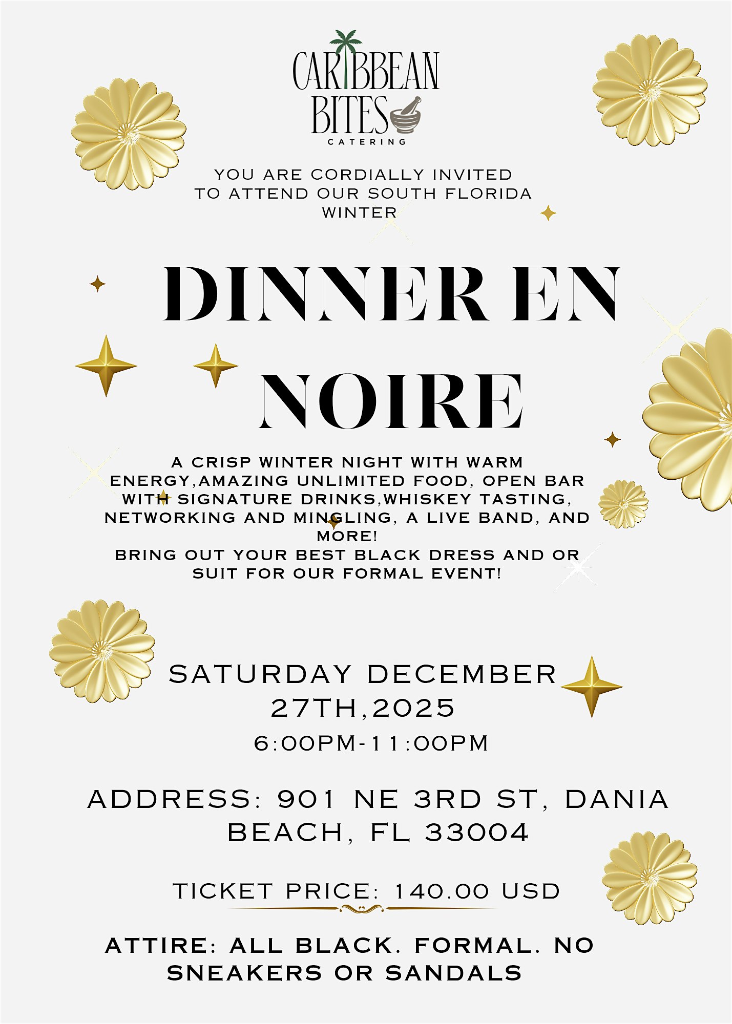 Dinner En Noire at I T Parker Center – Dania Beach, FL