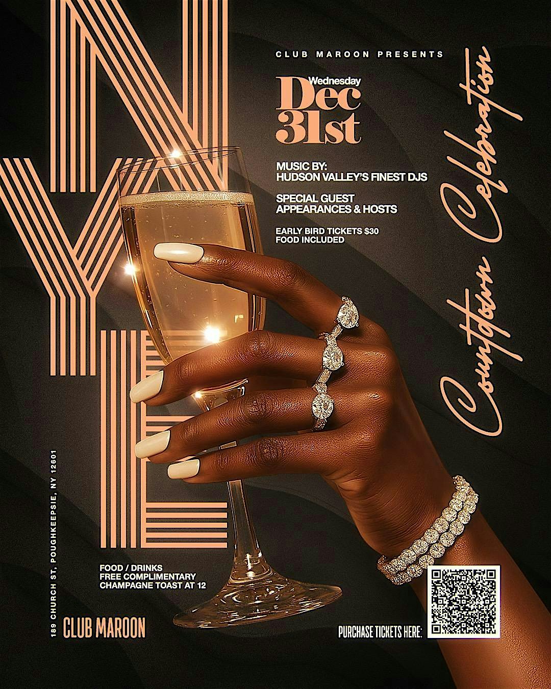 New Years Eve at Club Maroon at Cafe Maroon & Club – Poughkeepsie, NY