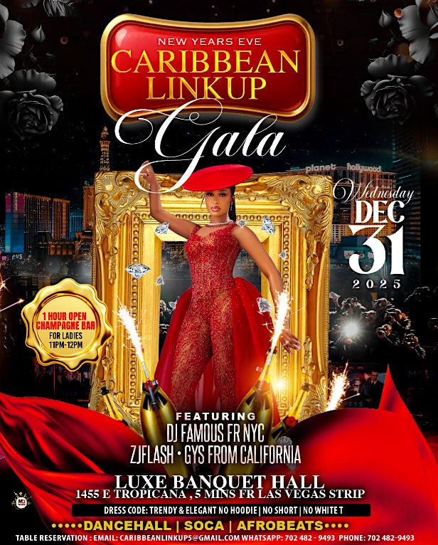 LAS VEGAS NYE REGGAE PARTY at Luxe Banquet Hall – Las Vegas, NV