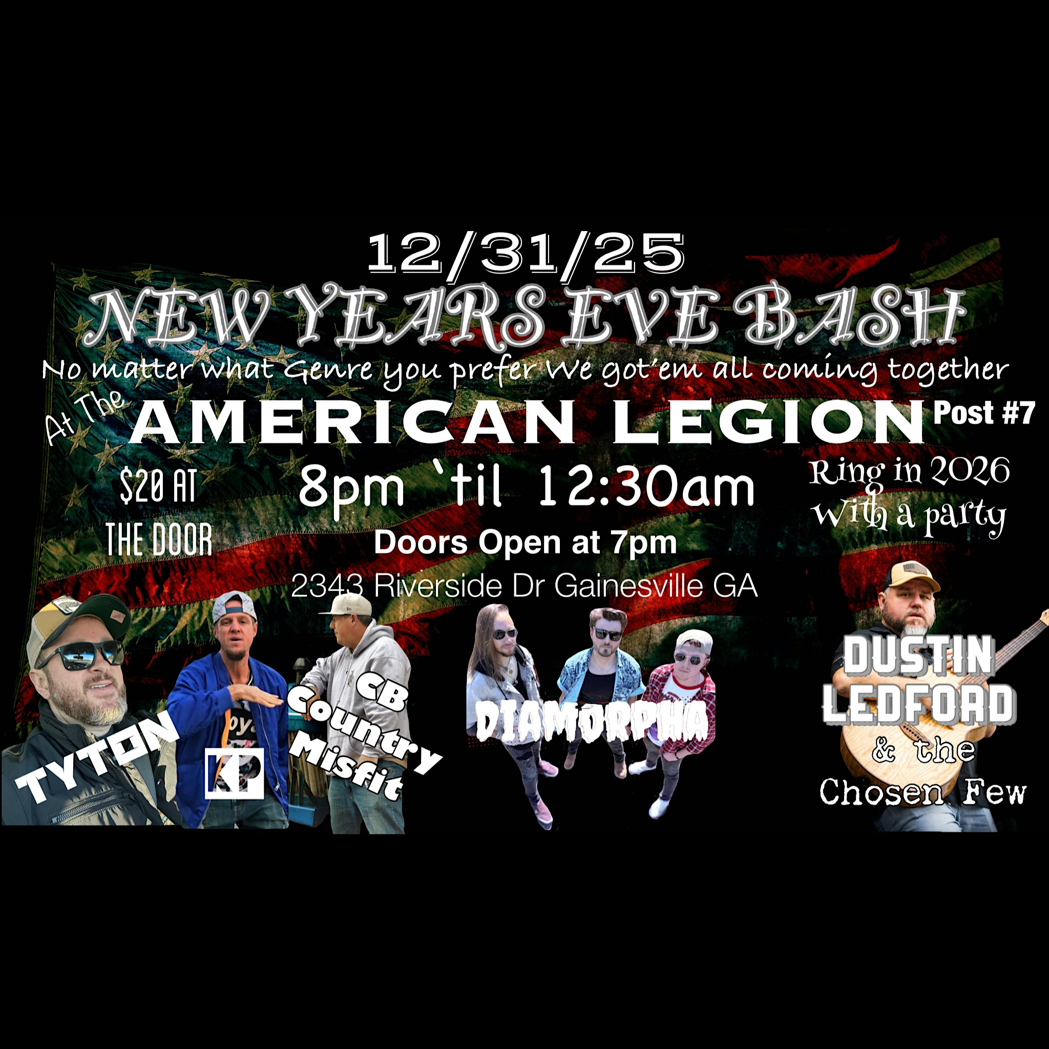 New Years Eve Bash at The Legion at American Legion – Gainesville, GA