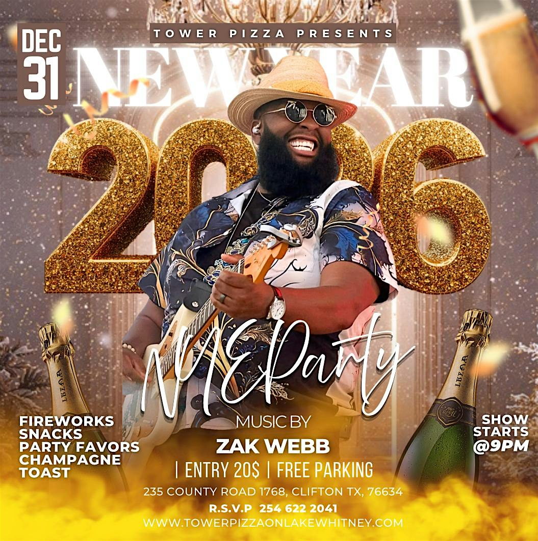 New Years Eve Party at Tower Pizza on Lake Whitney – Clifton, TX