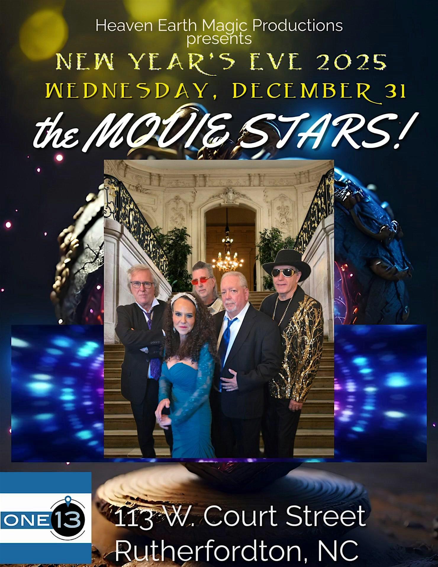 NEW YEAR’S EVE BALL with The MOVIE STARS! at ONE 13 – Rutherfordton, NC