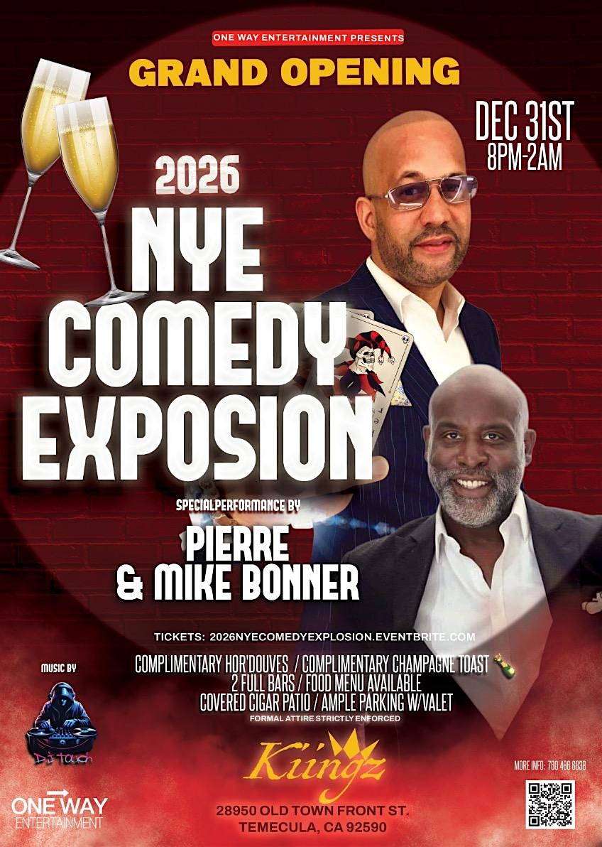2026 NYE COMEDY EXPLOSION GALA at 28950 Old Town Front St – Temecula, CA