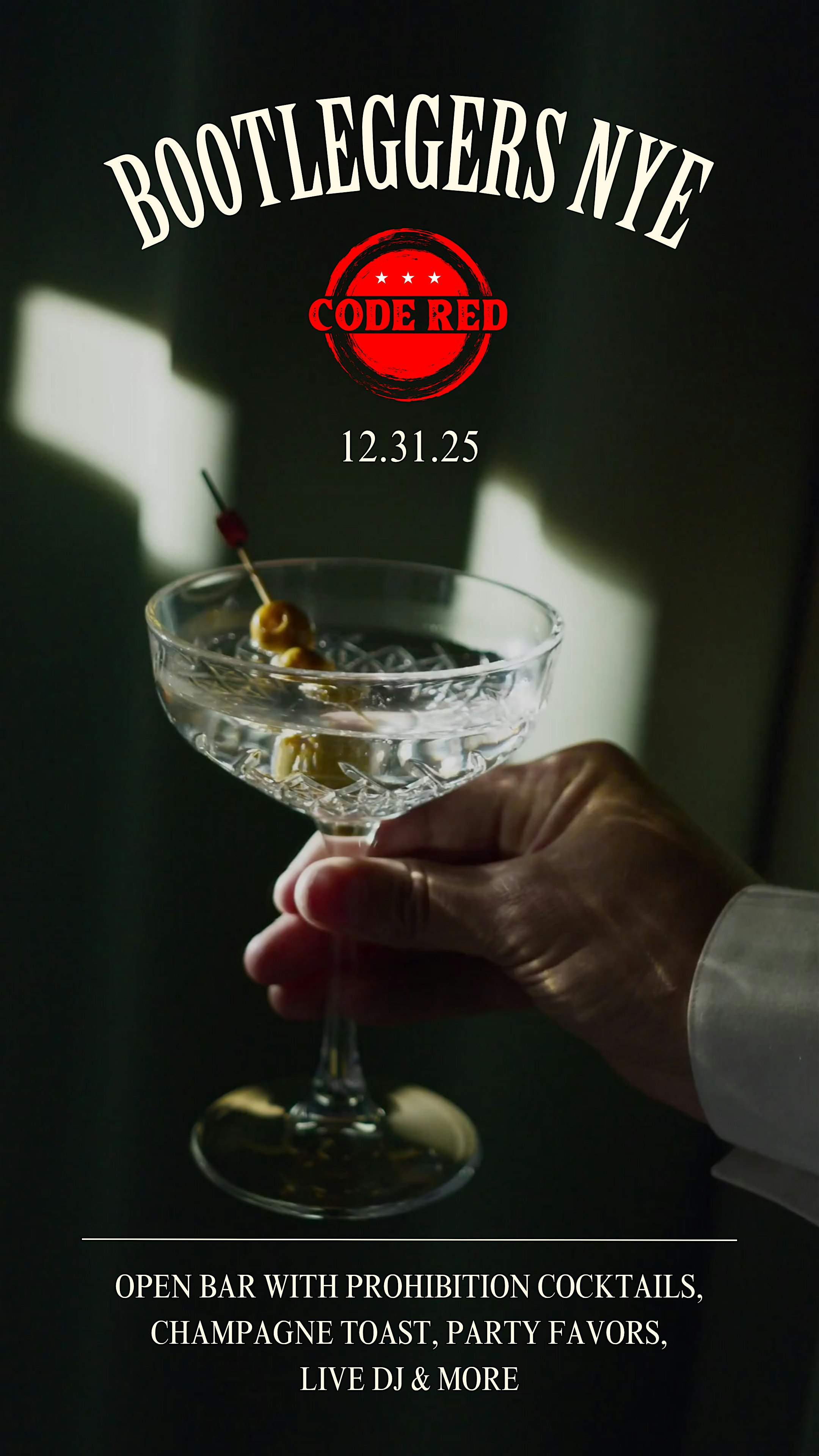 NYE BOOTLEGGER BASH AT CODE RED at CODE RED – Washington, DC