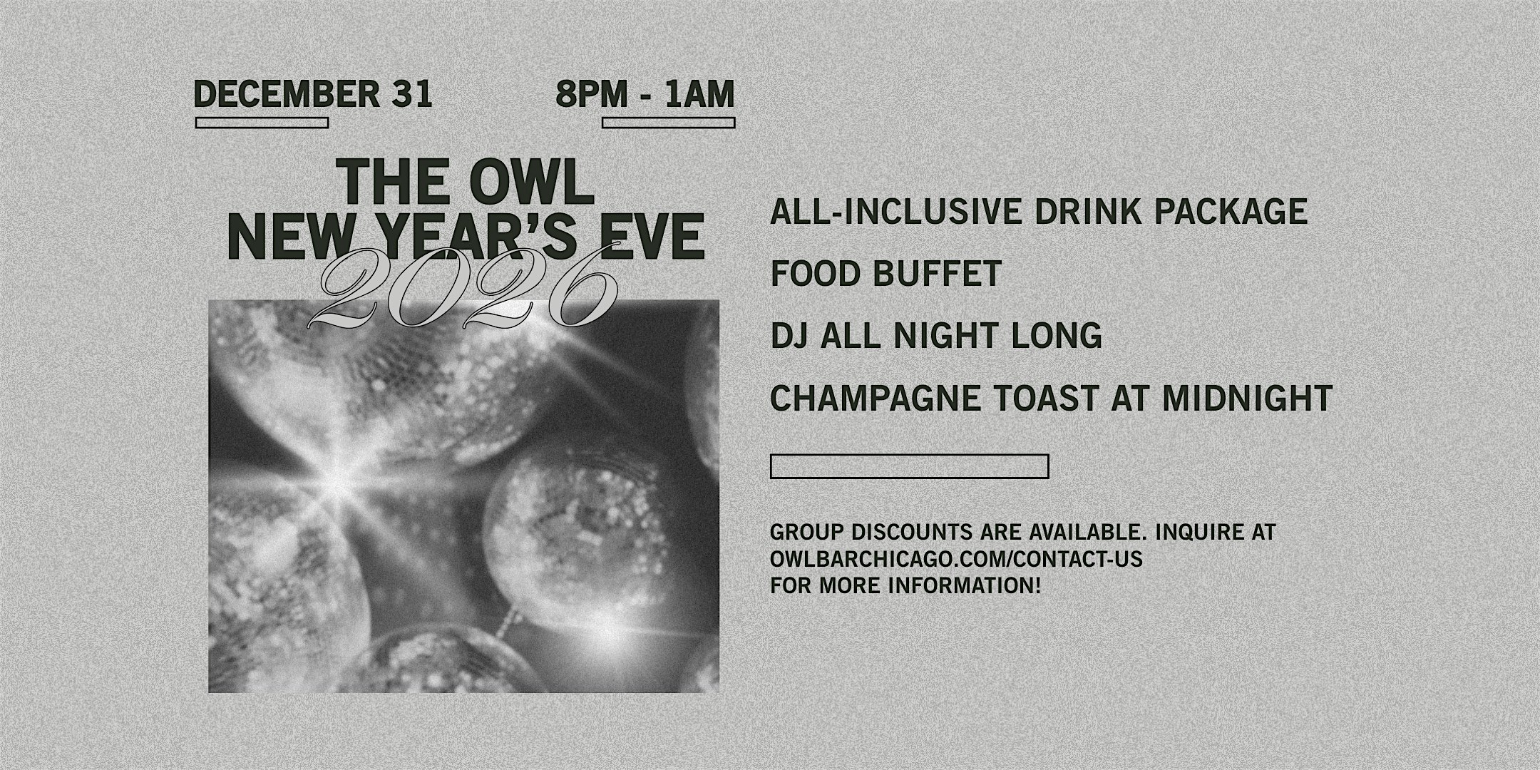 New Year’s Eve at The Owl at The Owl – Chicago, IL