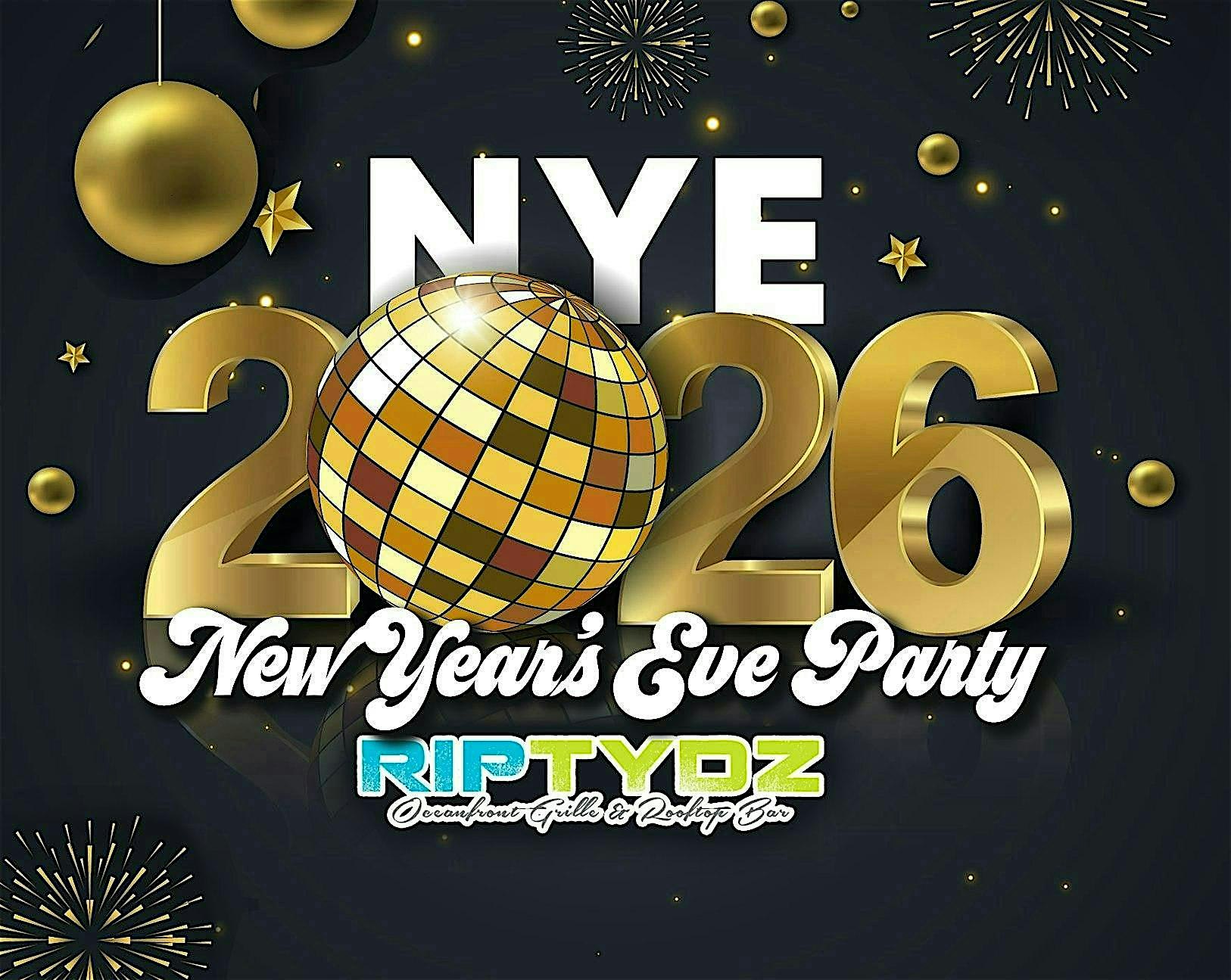 RIPTYDZ NEW YEARS EVE BASH at RipTydz Oceanfront Grille & Rooftop Bar – Myrtle Beach, SC