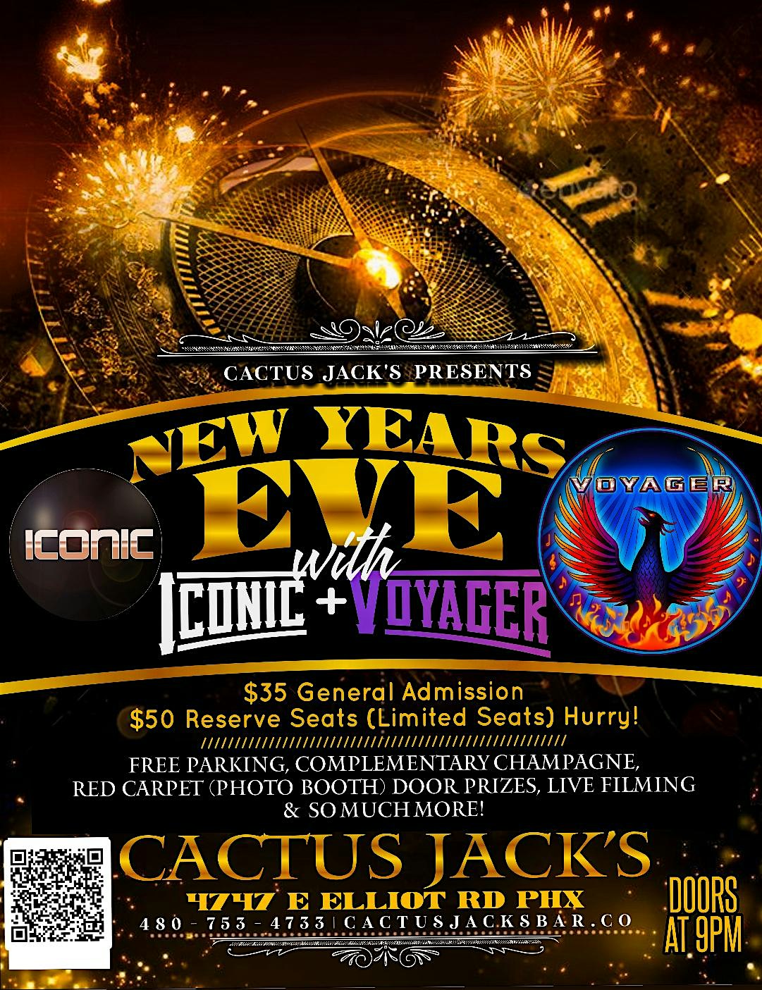 NYE @ Cactus Jacks at Cactus Jack’s Bar & Grill – Phoenix, AZ