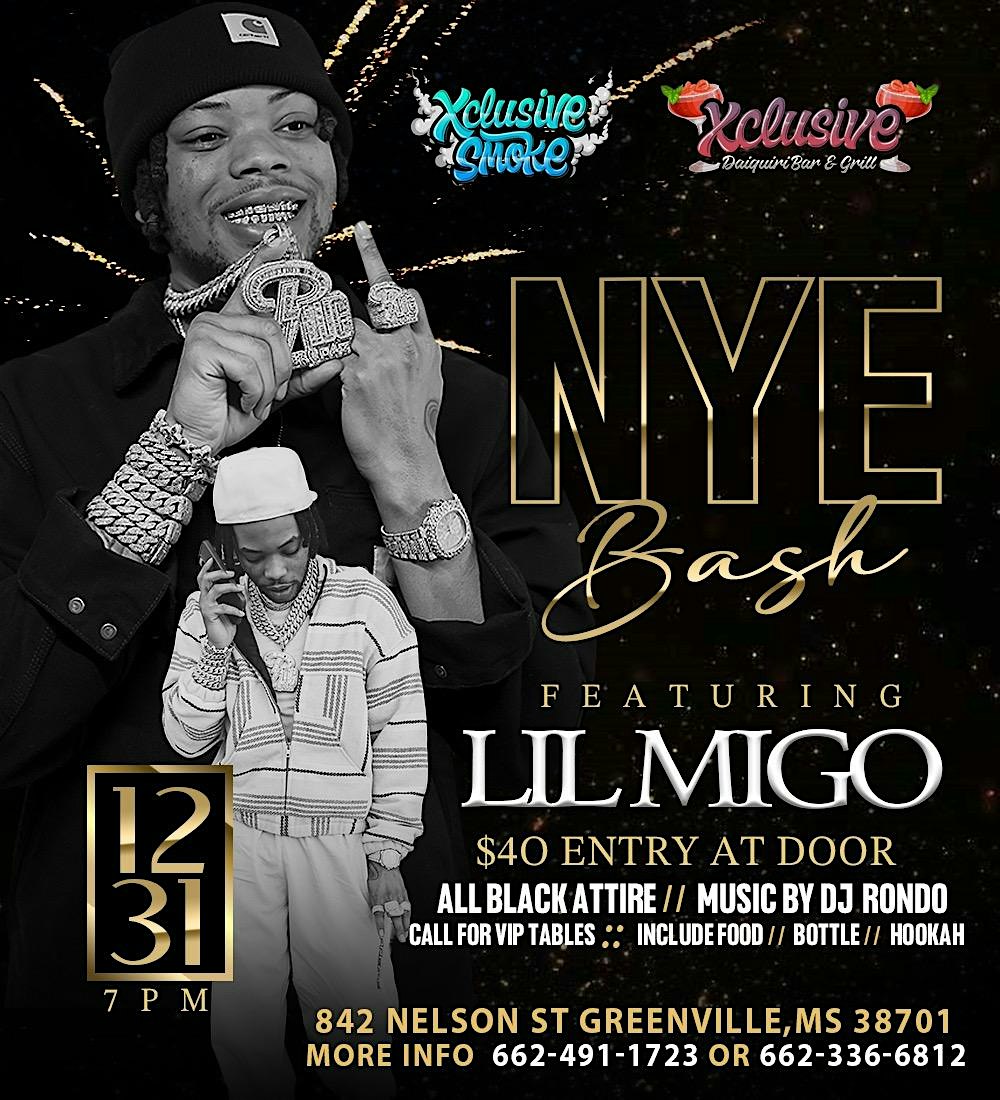NYE BASH at XCLUSIVE DAIQUIRI BAR & GRILL LLC – GREENVILLE, MS
