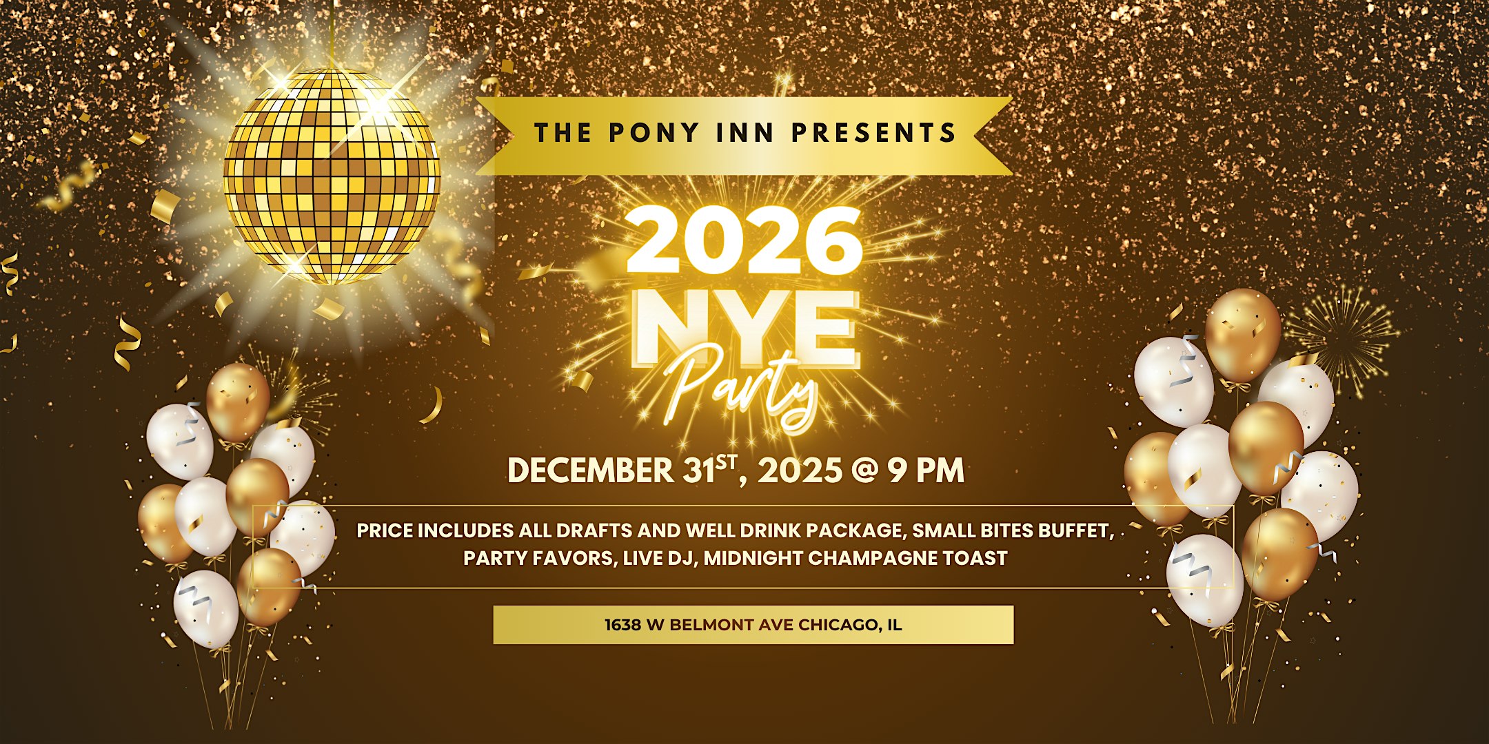 New Year’s Eve Party at The Pony Inn – Chicago, IL