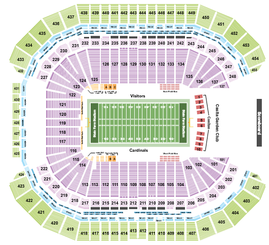 Arizona Cardinals Season Tickets (Includes Tickets To All Regular Season Home Games) at State Farm Stadium – Glendale, AZ