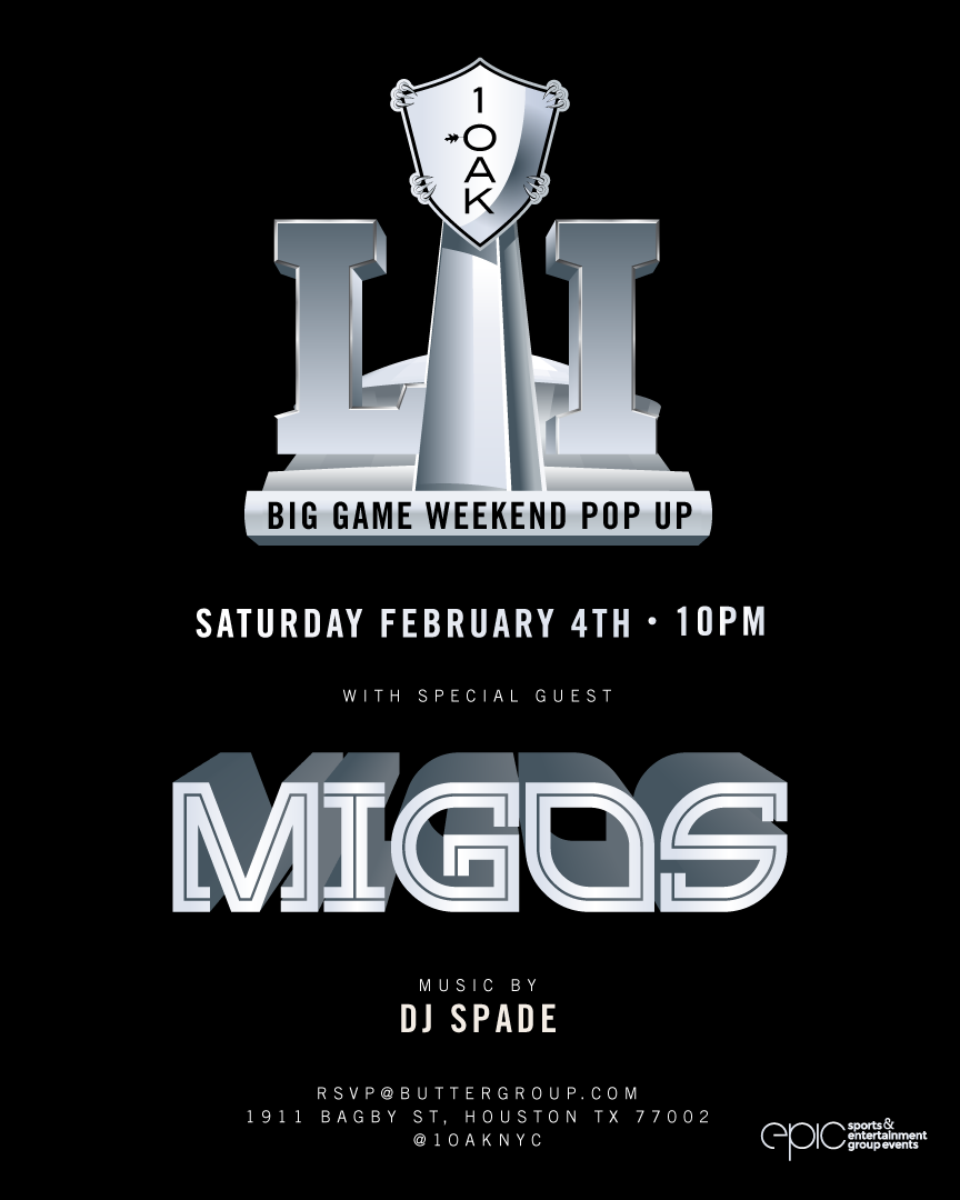 Bootsy Bellows and 1 OAK w/The Migos - Remembering the Best 2017 Houston Super Bowl Parties & Celebrity Events from the Past - LocalTixs.co