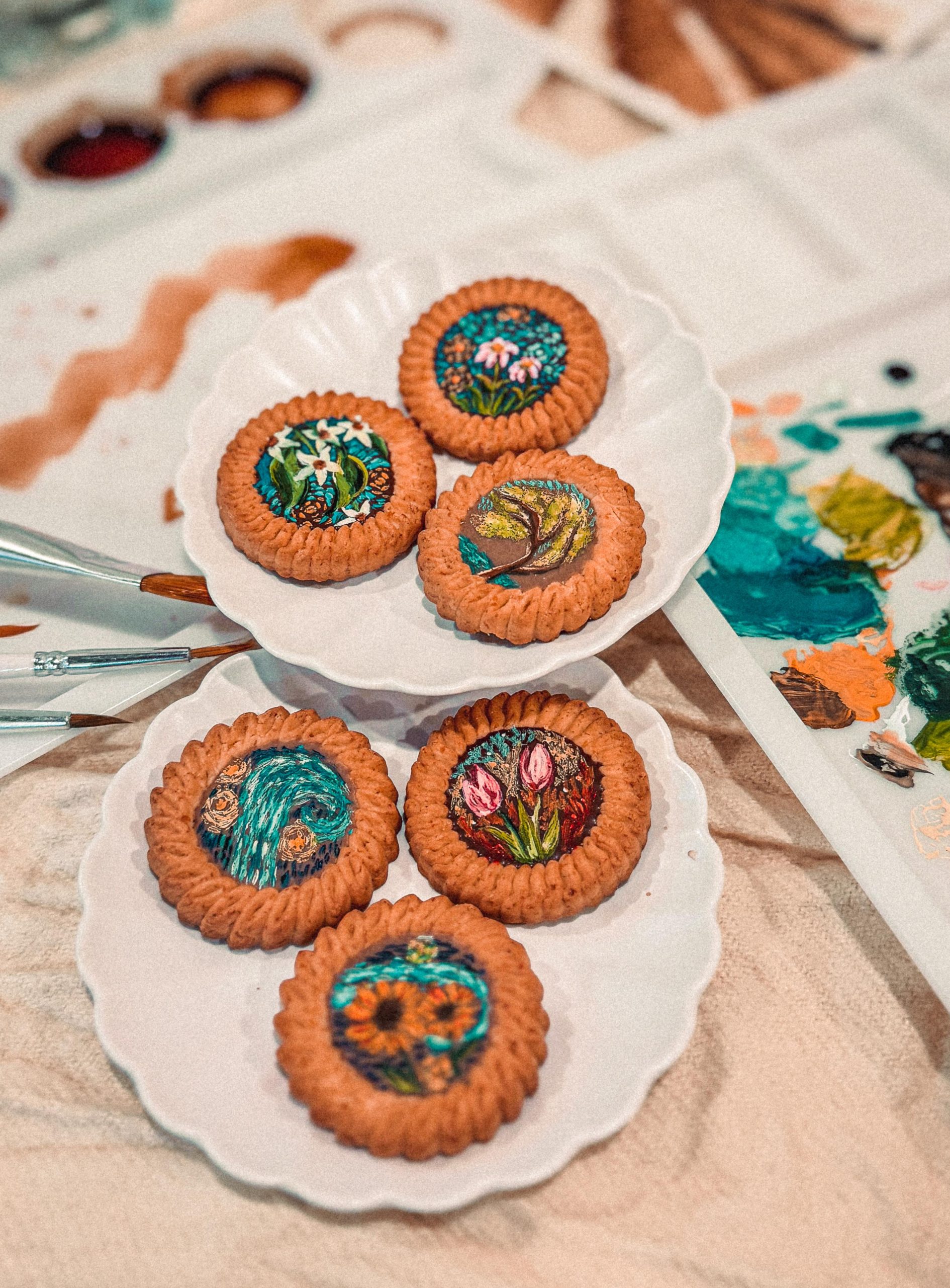 2-Hr Coffee and Biscuit Painting – Edible Paint – Singapore