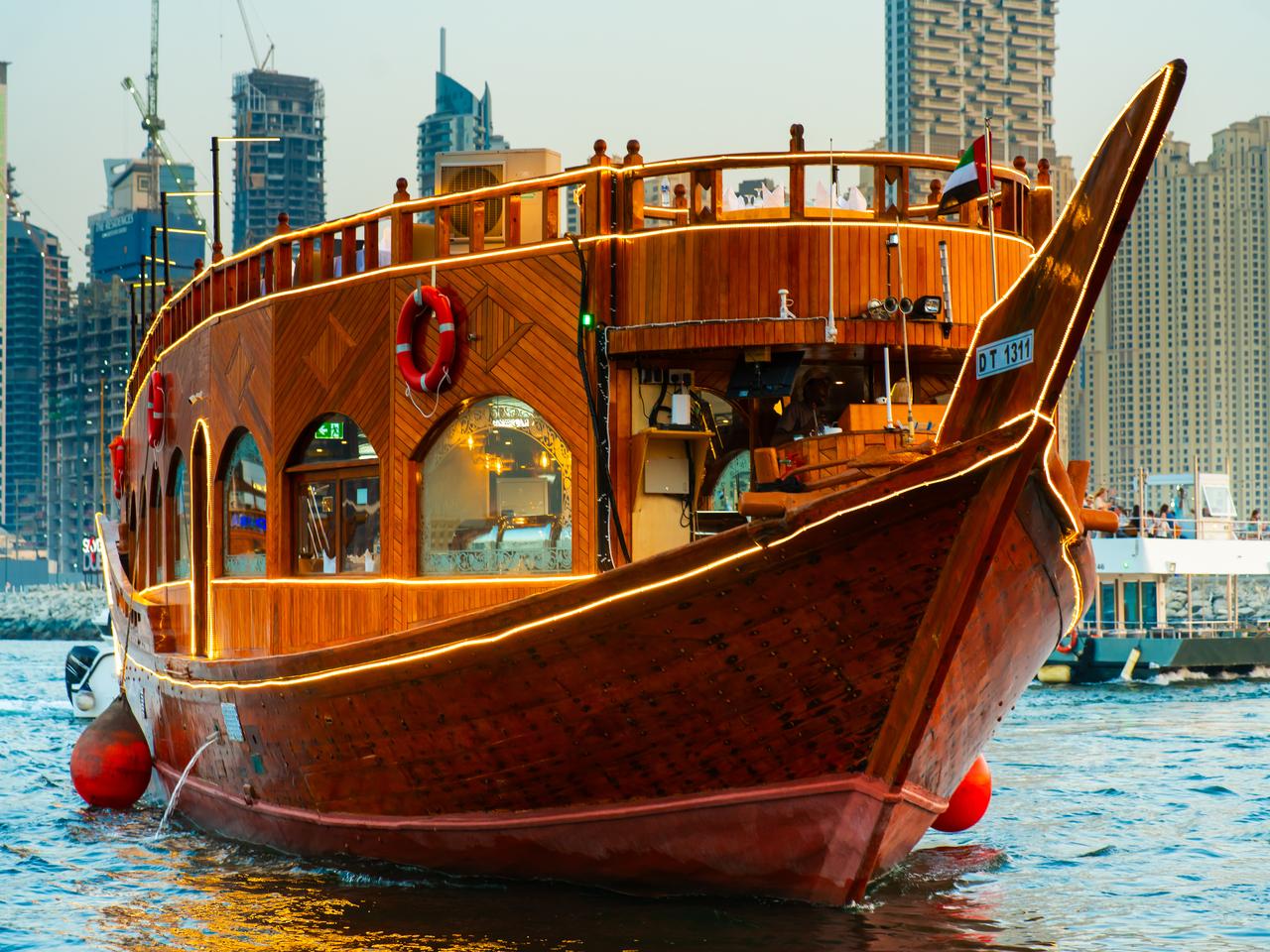 5-Star Marina Dhow Cruise Sea Lounge – Dubai, United Arab Emirates