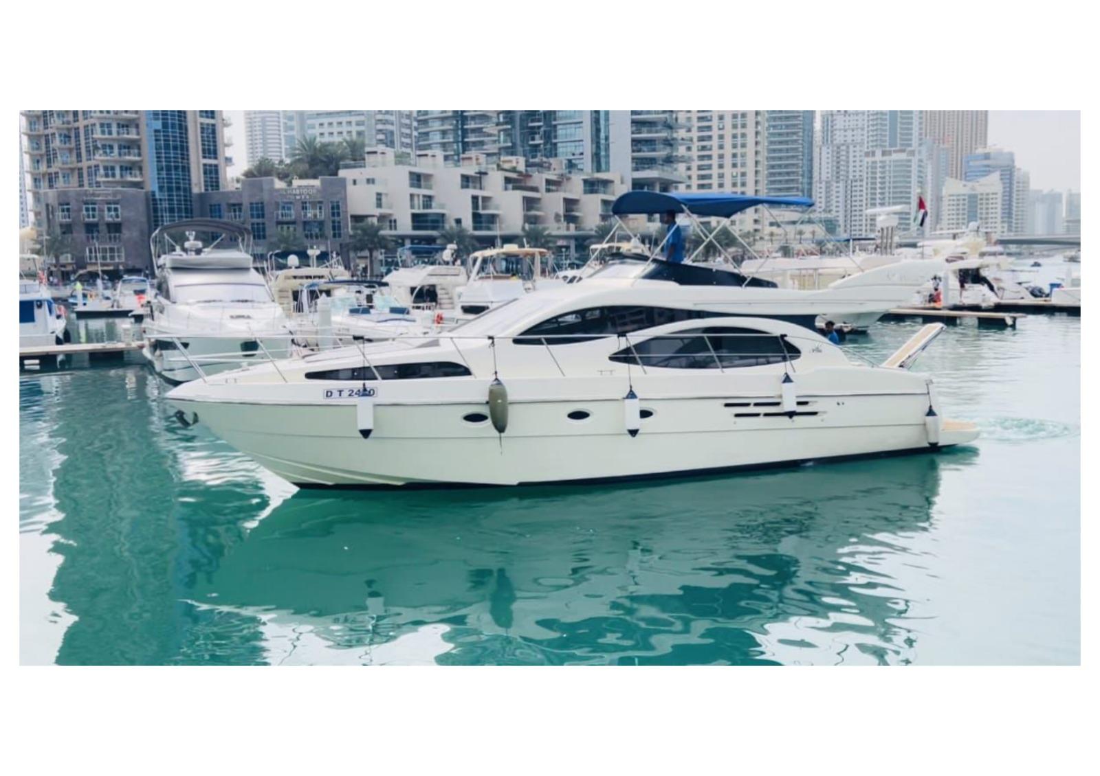 50 feet Luxury Yacht Dubai Marina with breakfast or BBQ – Dubai, United Arab Emirates