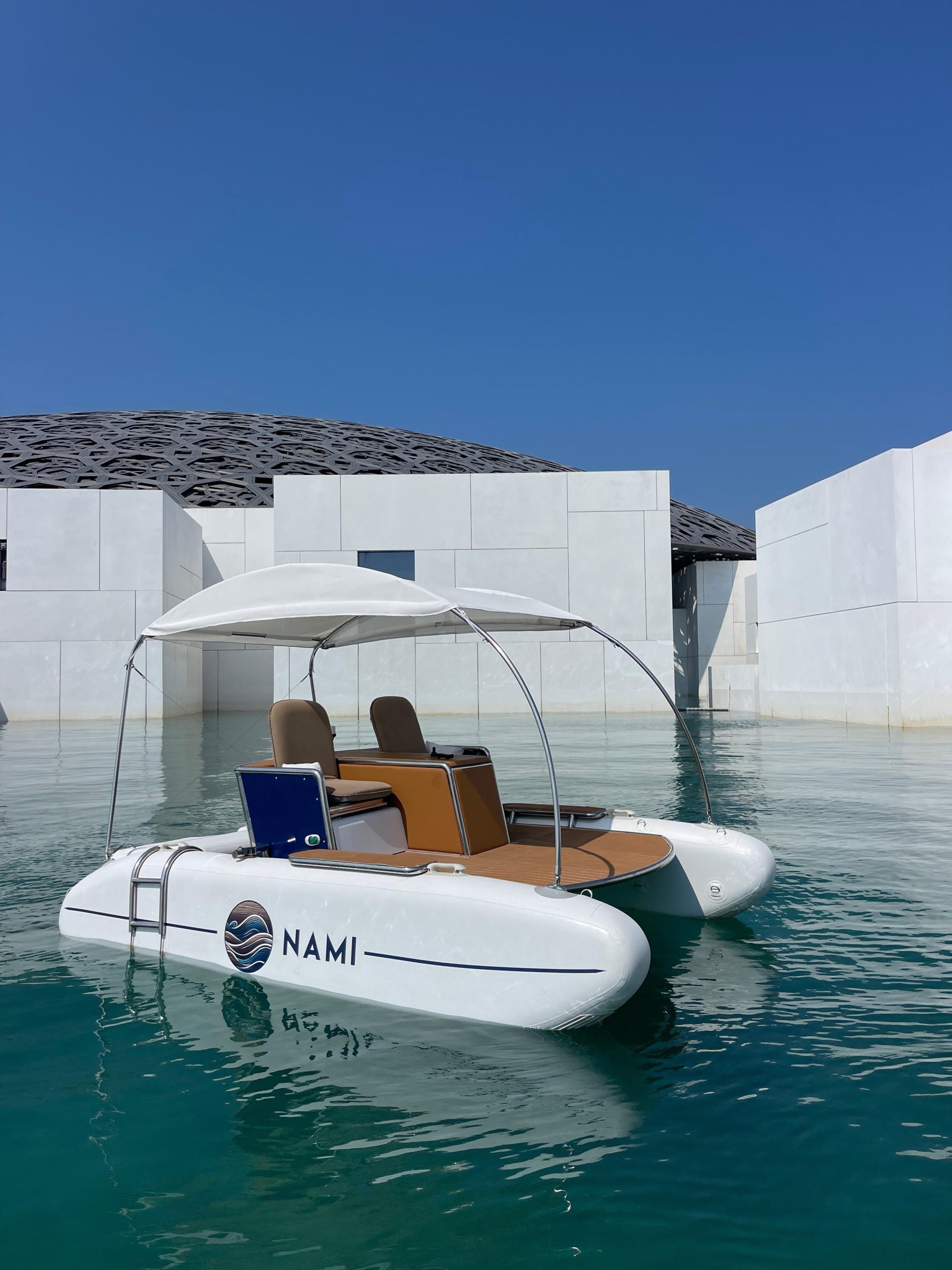 Abu Dhabi: Luxury Electric Catamaran Ride at Louvre – Abu Dhabi, United Arab Emirates