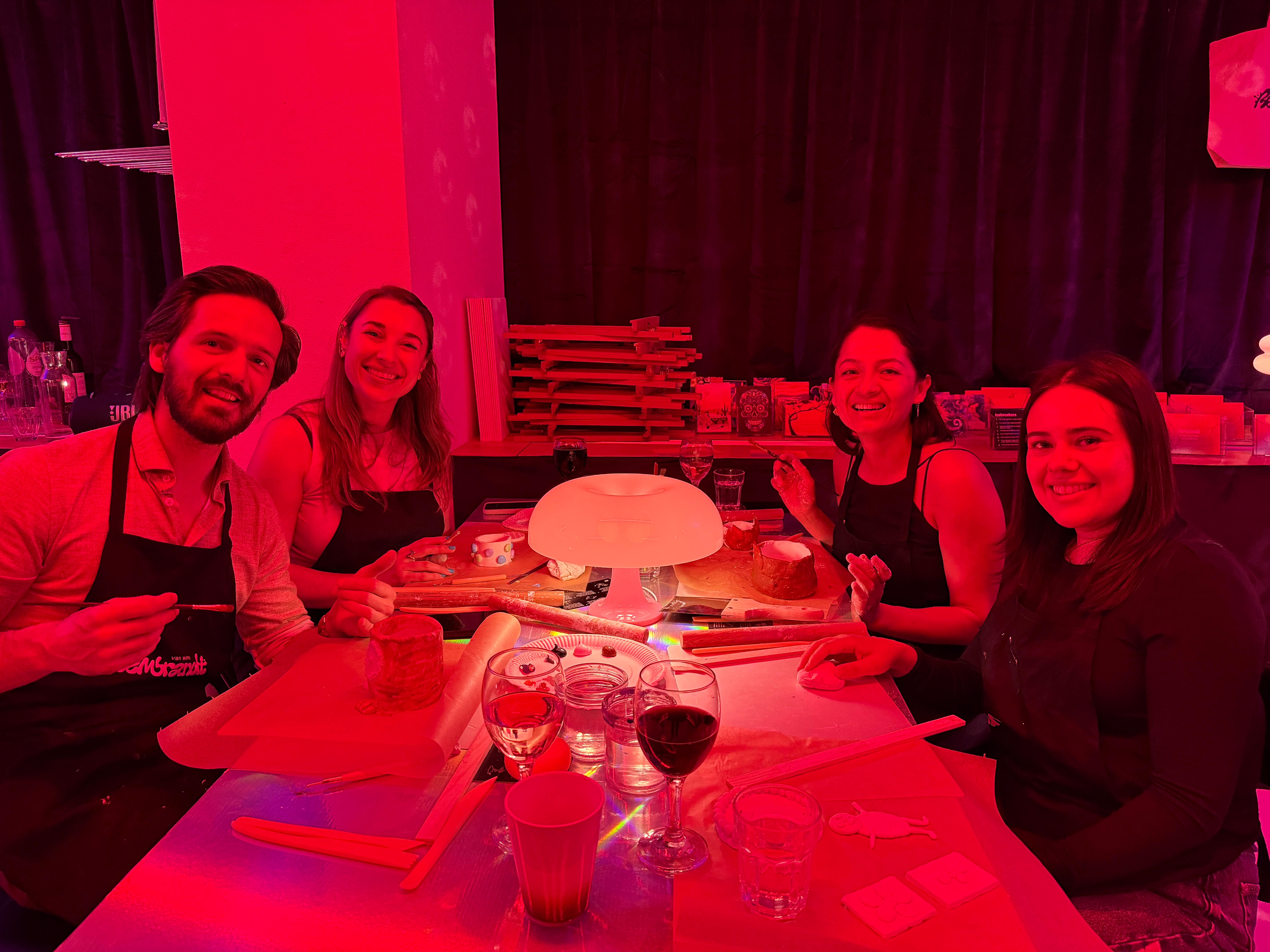 Amsterdam: Bottomless Clay Workshop at Rembrandt van Wine – Amsterdam, Netherlands