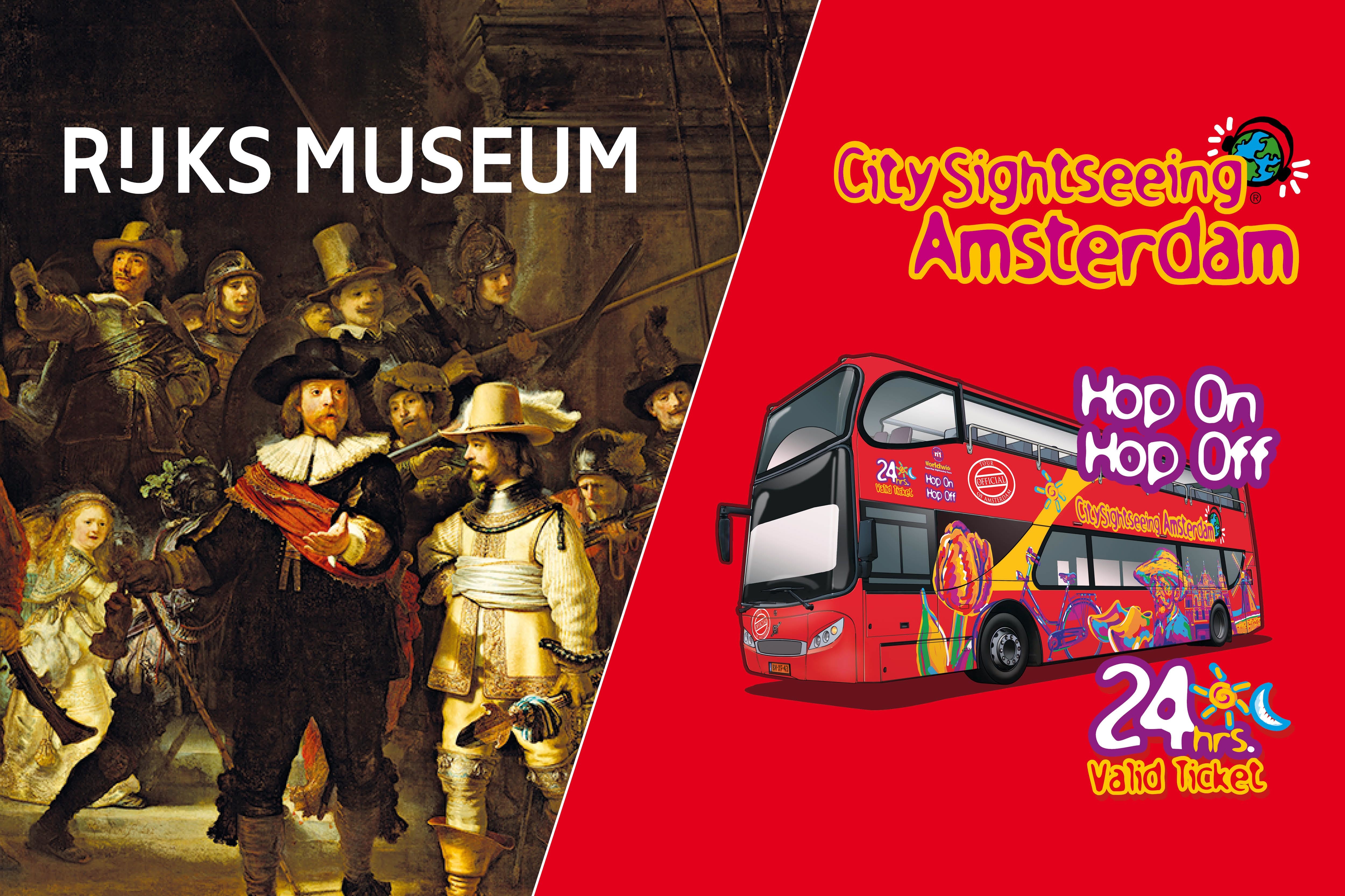 Amsterdam: Combo Rijksmuseum & Hop-On Hop-Off Bus – Amsterdam, Netherlands