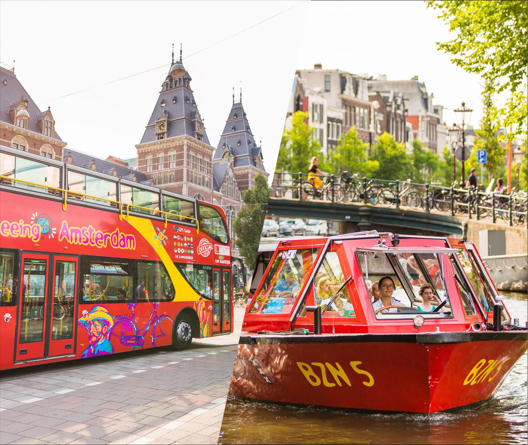 Amsterdam: Hop-On Hop-Off Bus and Boat options – Amsterdam, Netherlands