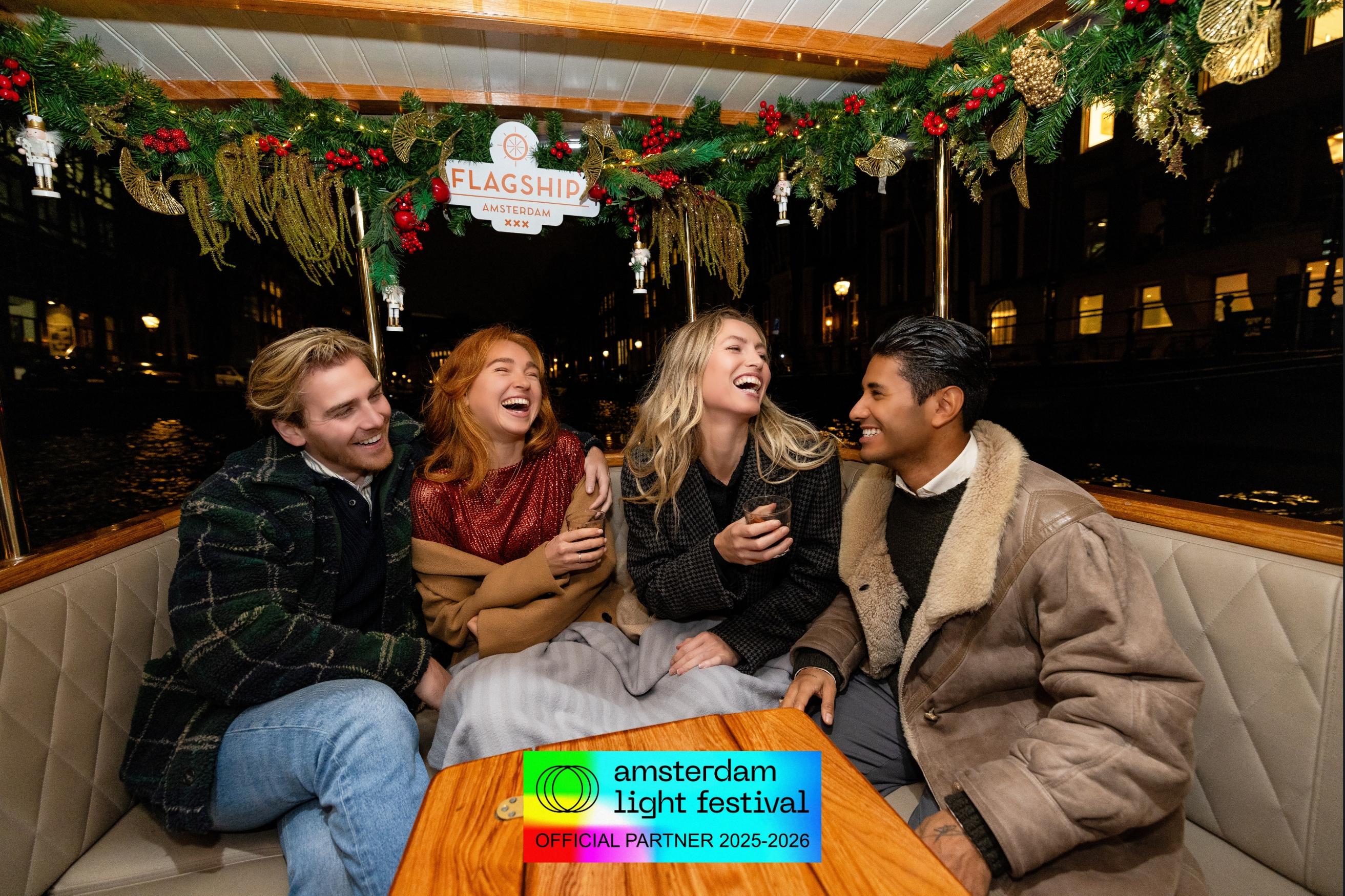 Amsterdam: Light Festival Private Boat Cruise with Drinks – Amsterdam, Netherlands