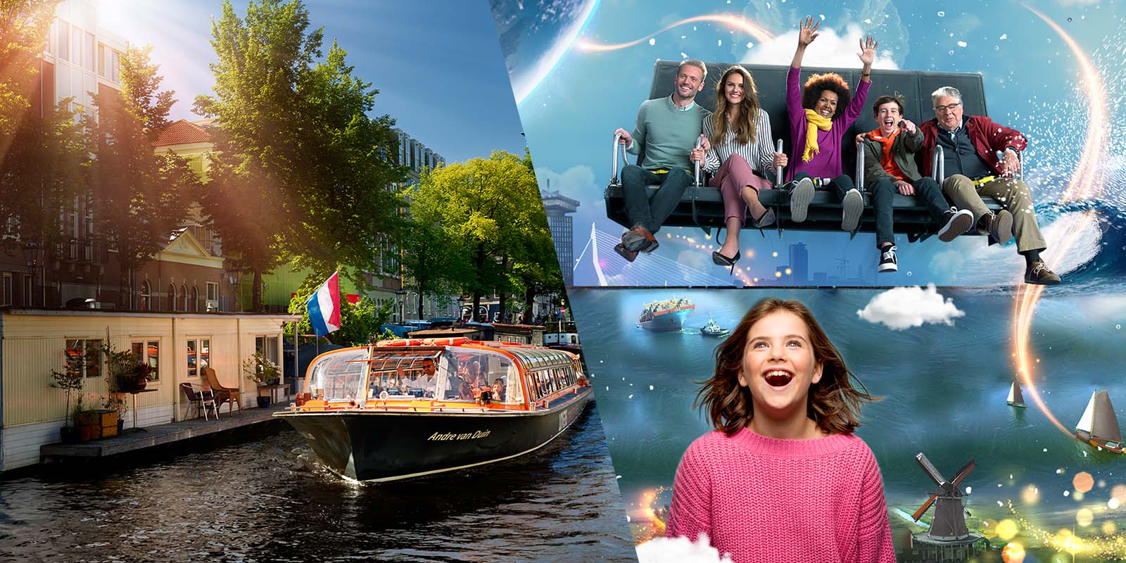 Amsterdam: This Is Holland 5D Flight and Canal Cruise Combo – Amsterdam, Netherlands