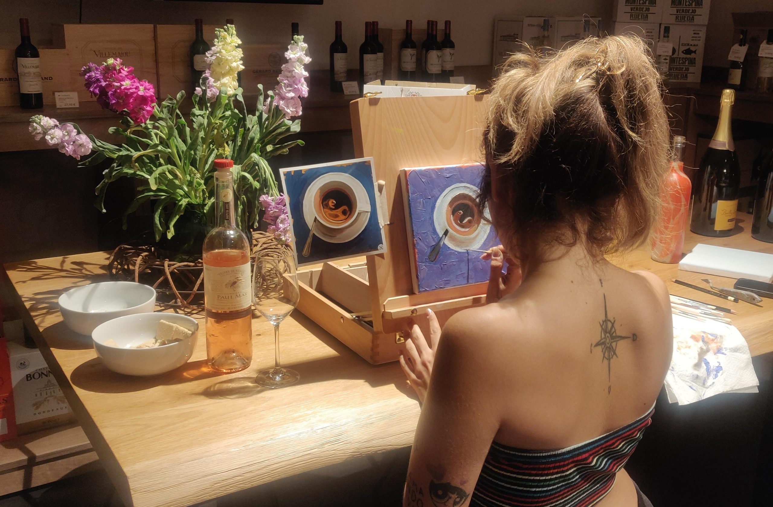 Berlin: Wine on Canvas – Paint Workshop and Wine Tasting – Berlin, Germany