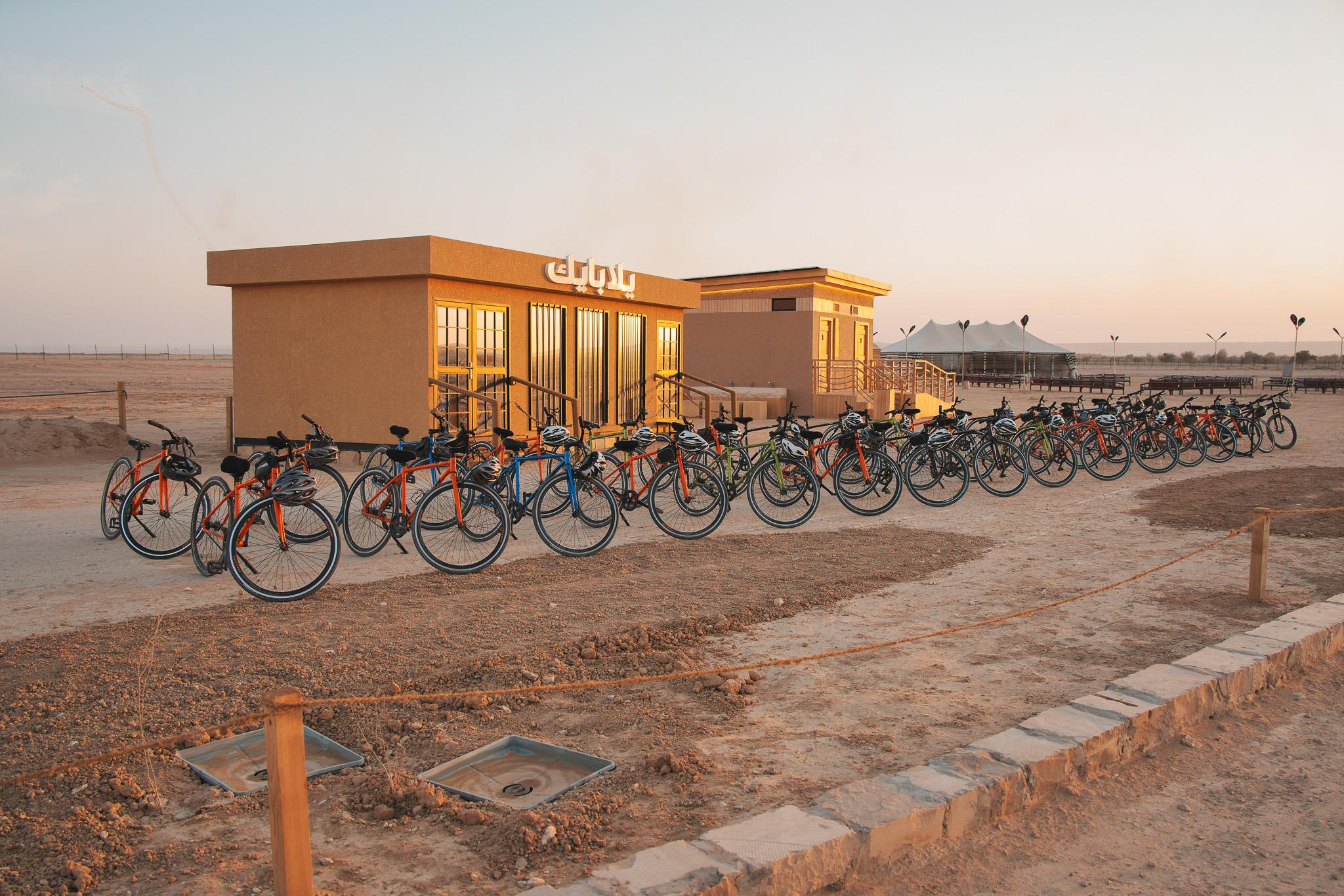 Biking in King Khalid Royal reserve – Saudi Arabia