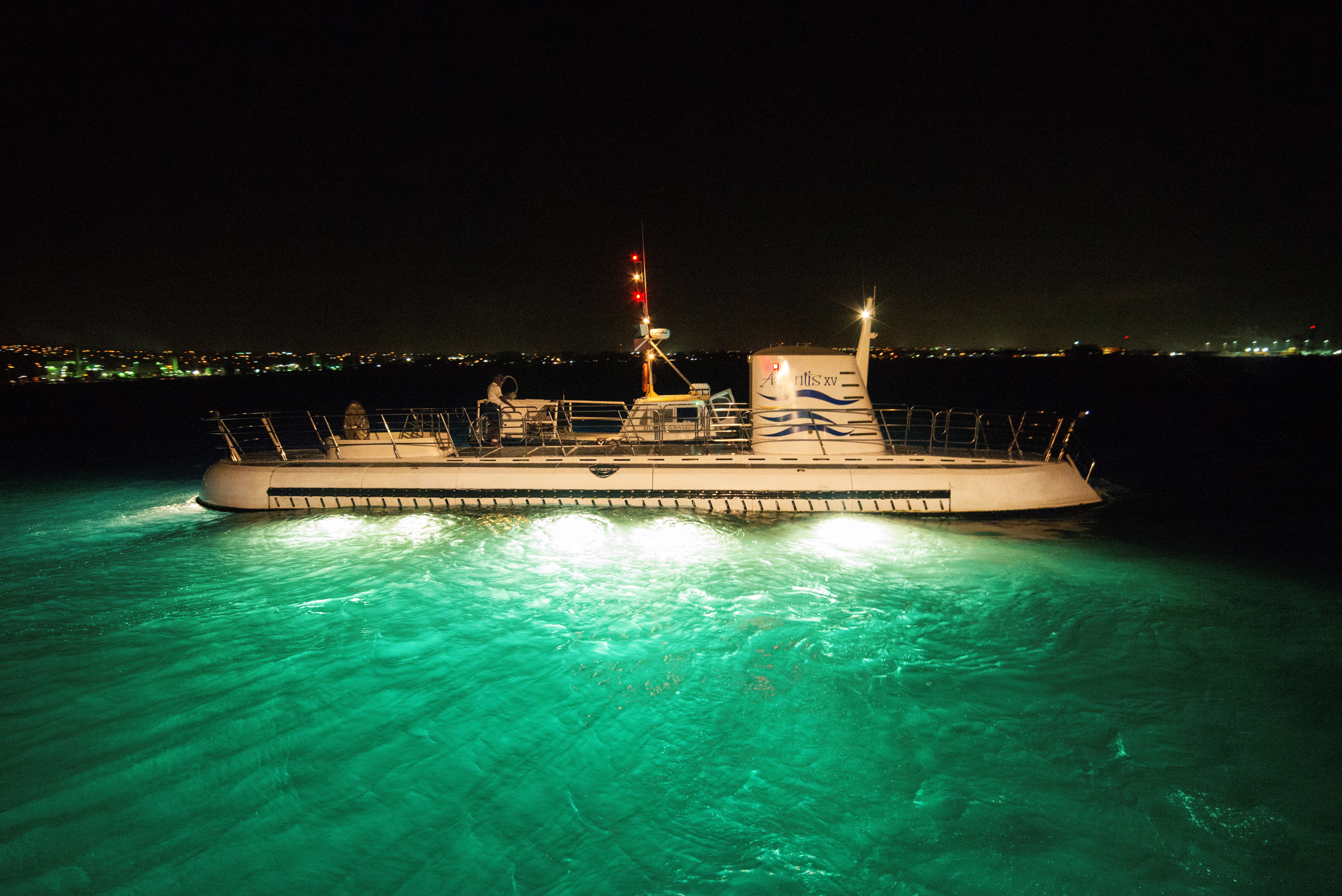 Bridgetown: Submarine Guided Night Tour – Barbados