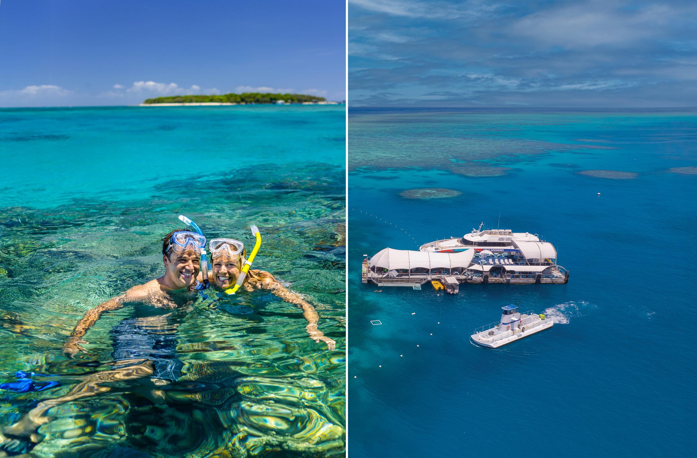 Cairns: Green Island + Moore Reef Activity Platform Combo – Moore Reef, Australia